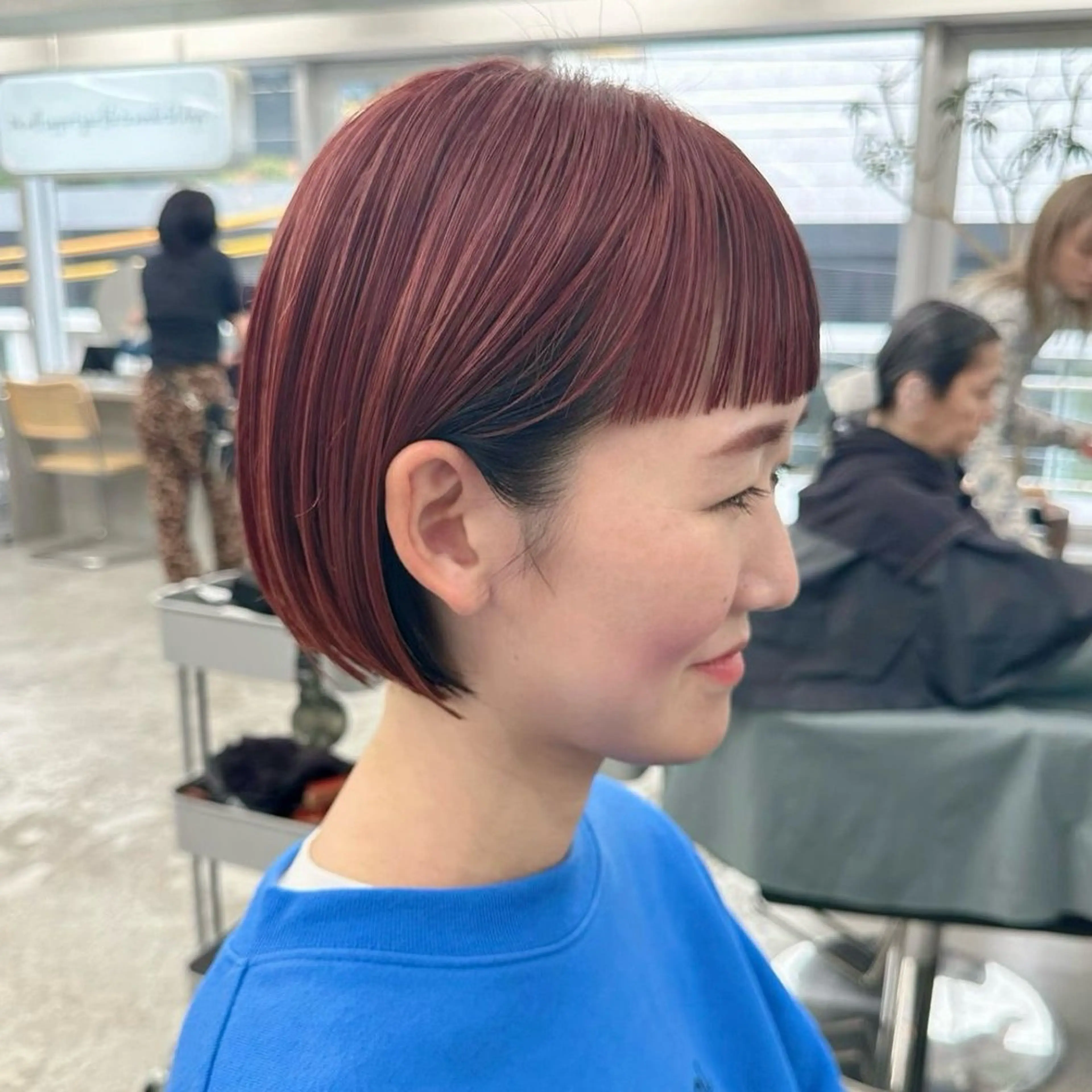 ショート カラー ボブ ワイドバング おぐらみゆう 🍎ボブ/ショートのヘアスタイル