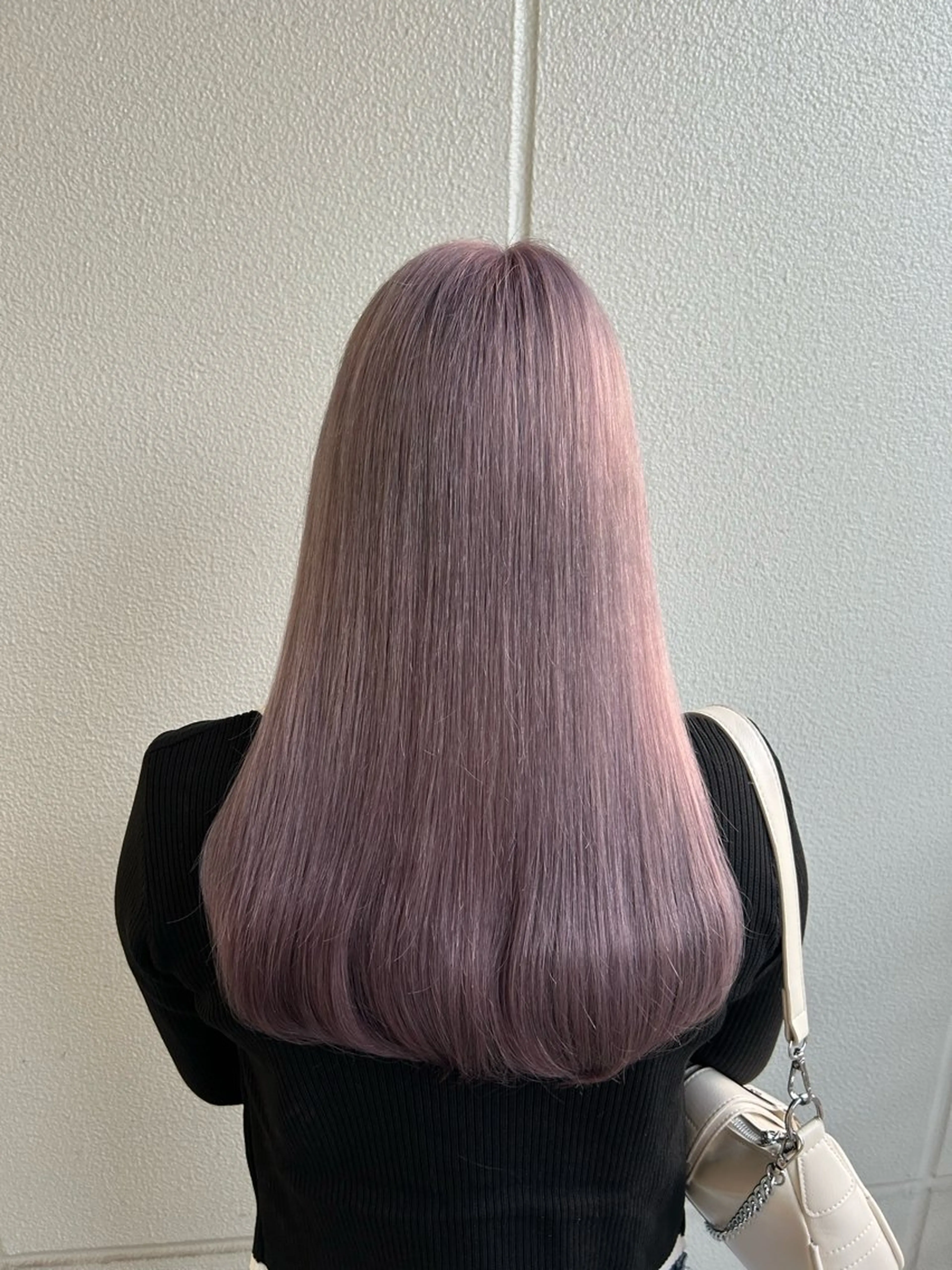 ロング カラー ヘアアレンジ ベージュカラー ラベンダーカラー ラベンダーベージュ 《暖色/韓国レイヤー 》🇰🇷桑原ユキネのヘアスタイル