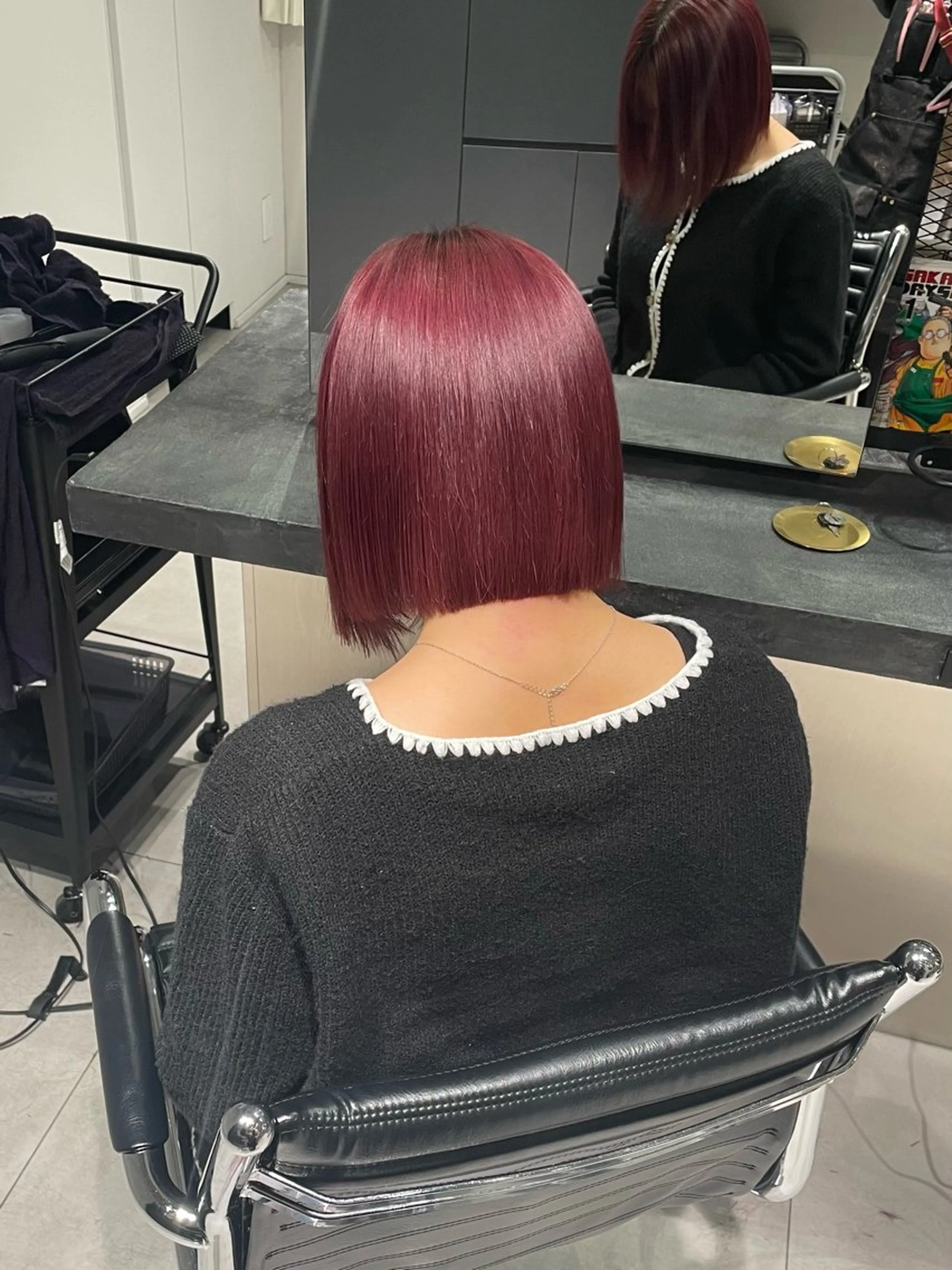 ミディアム カラー ヘアカラー トリートメント 🌷ケアブリーチ /透明感/れい🌷のヘアスタイル