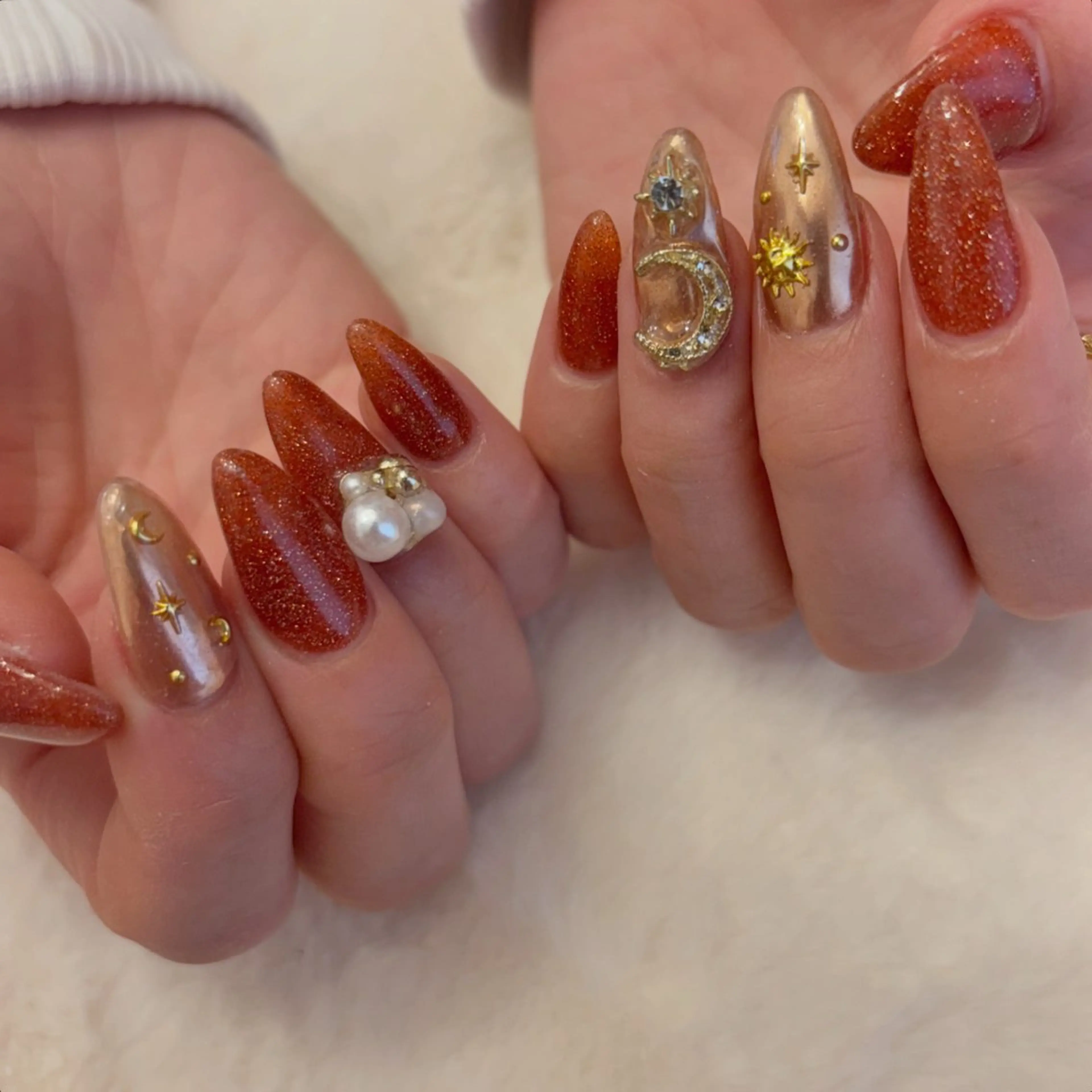 ネイル ハンドネイル Sea  nail by emaのネイルデザイン