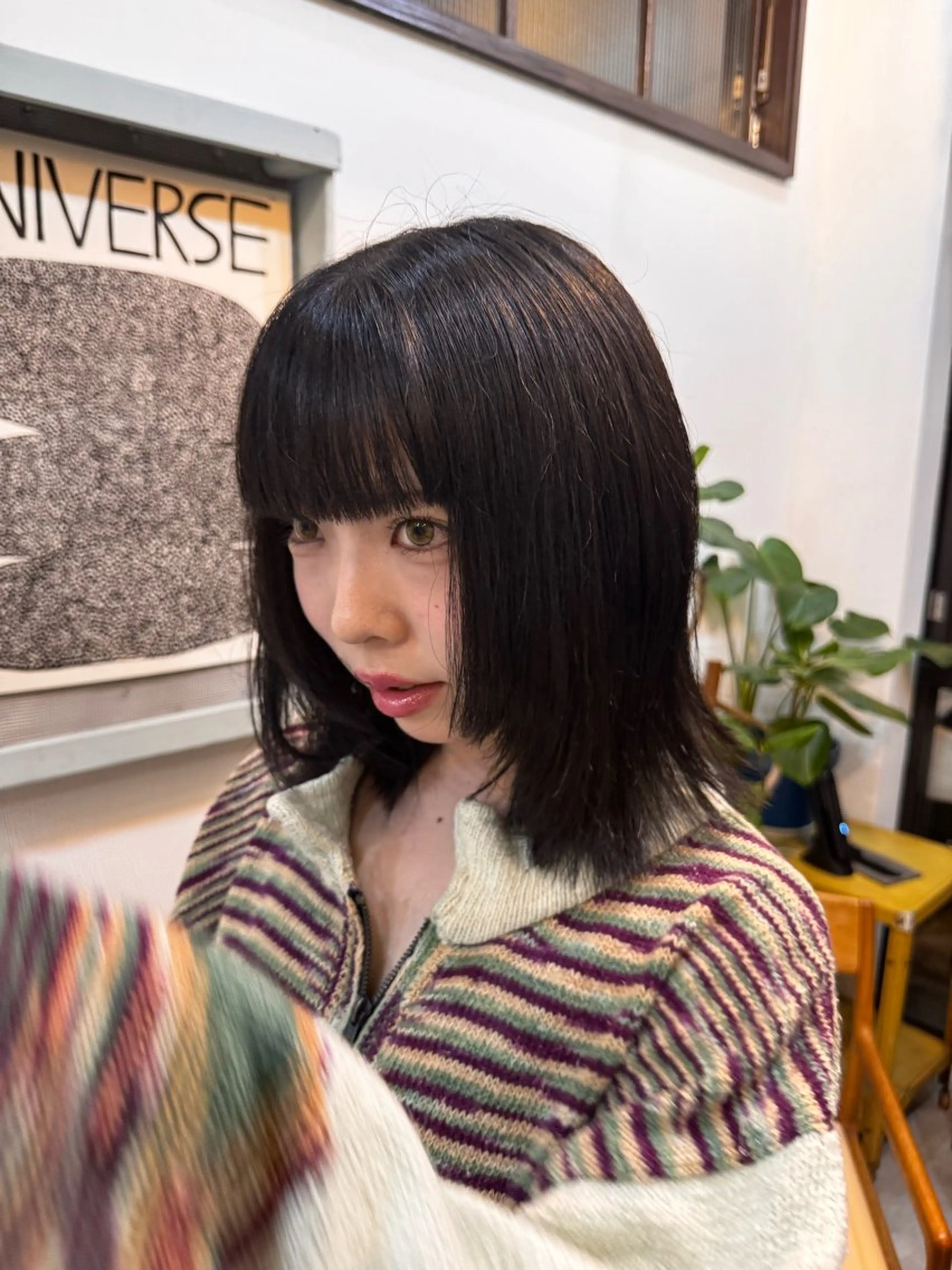 ミディアム 顔まわりレイヤー レイヤーカット カット パーマ 縮毛矯正 パーマ/パーマ落とし /メンズカット/ヒロのヘアスタイル
