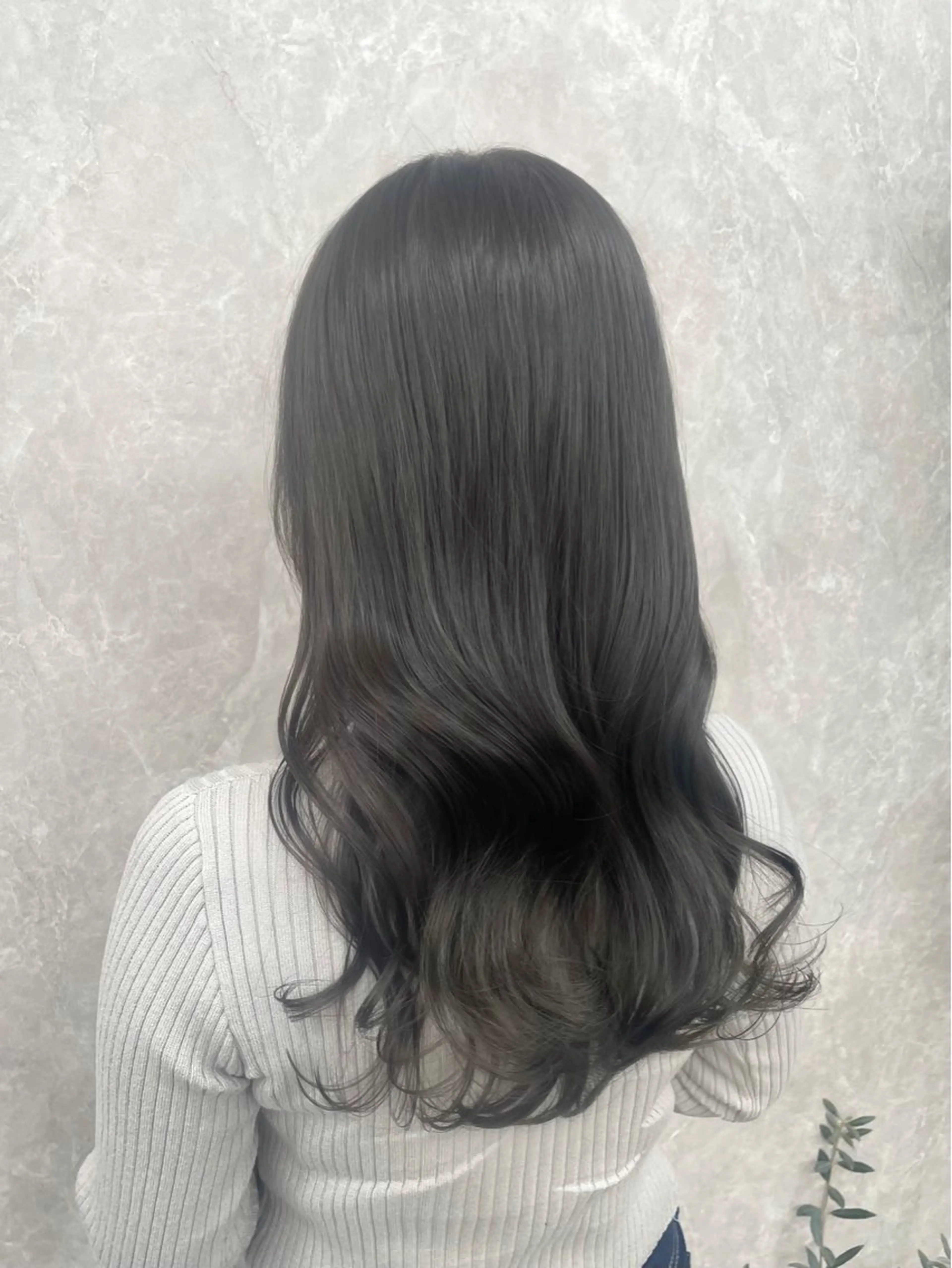 ロング カラー 髪質改善/赤み消し ブリーチなし心斎橋のヘアスタイル