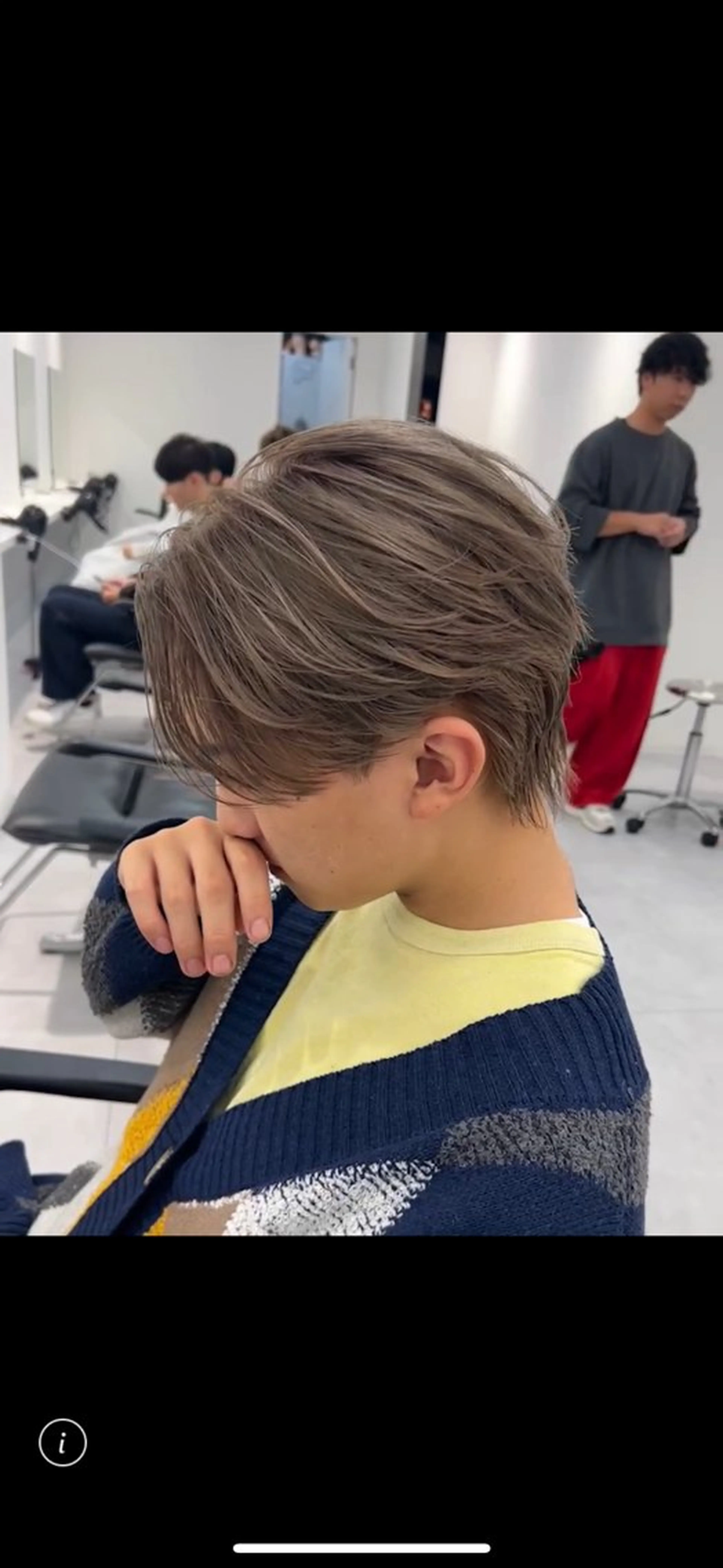 ショート カラー パーマ メンズ メンズブリーチ ブリーチ ヘアカラー 鶴田 来夢のヘアスタイル