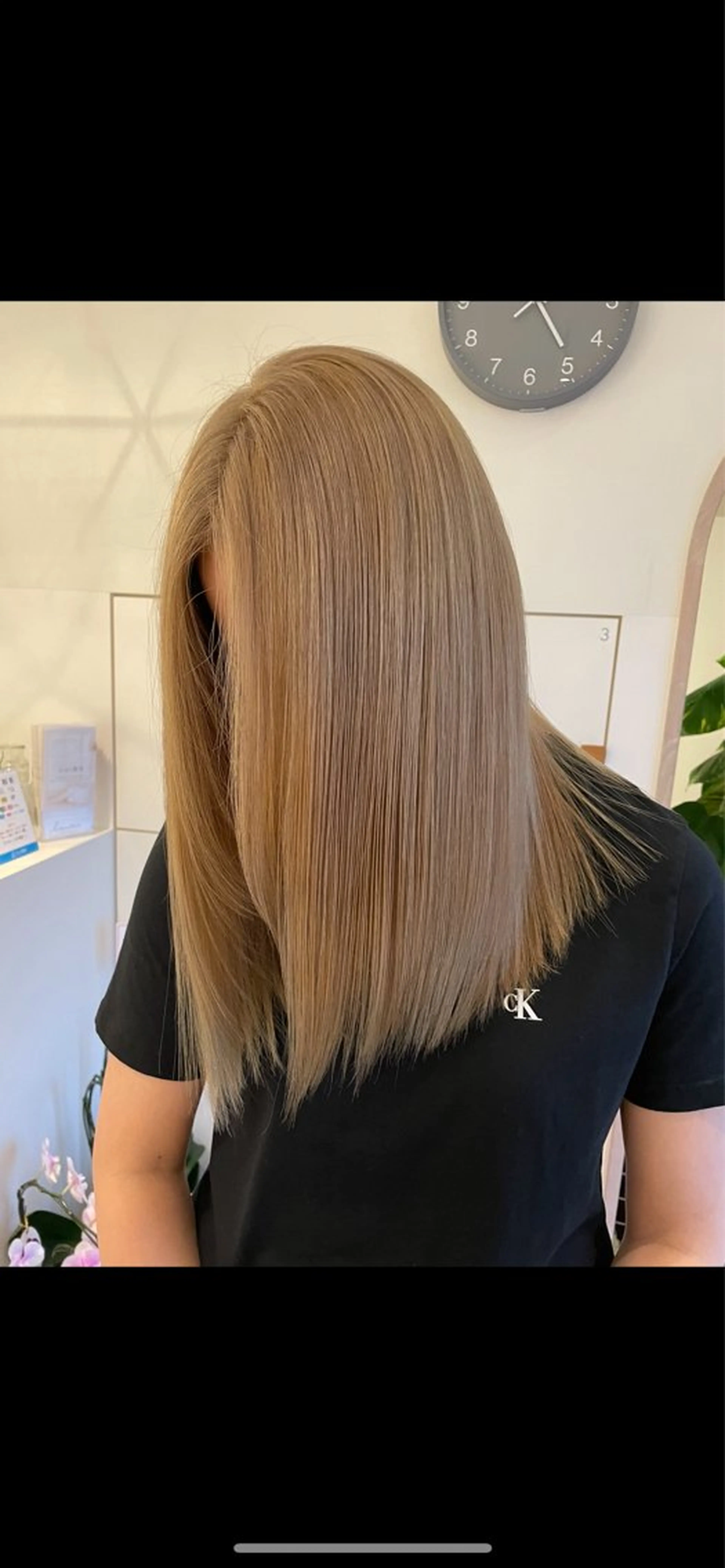 ミディアム カラー ベージュカラー ヘアカラー トリートメント ブリーチ👩‍🦳/ ‪✂︎MANAMIのヘアスタイル