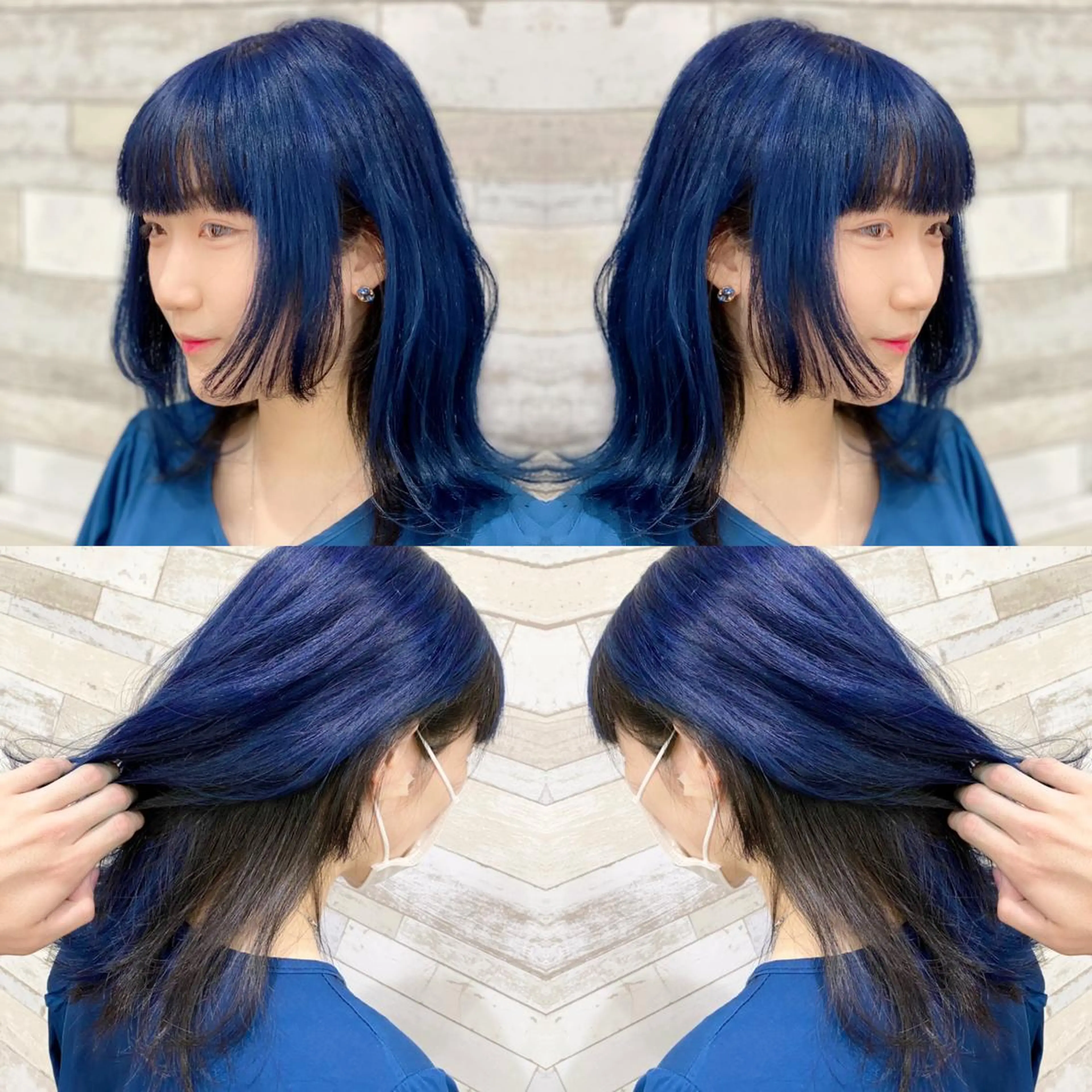 ミディアム カラー カット ヘアカラー トリートメント "PEPPU "所属・派手髪、ハイトーン ショートヘアShinのヘアスタイル