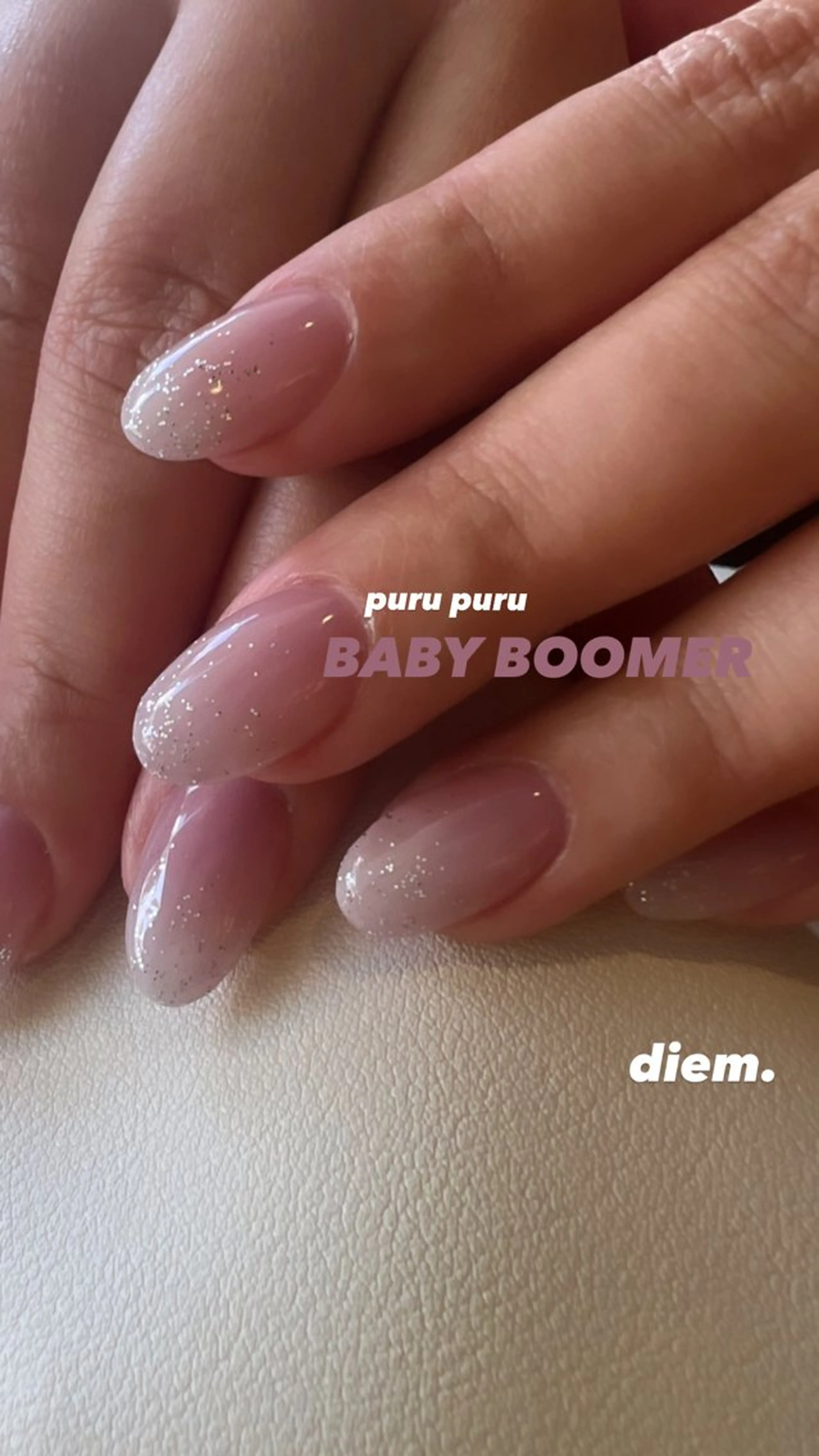 ネイル グラデーション ラメ(グリッター) diem. ✴︎chikaのネイルデザイン