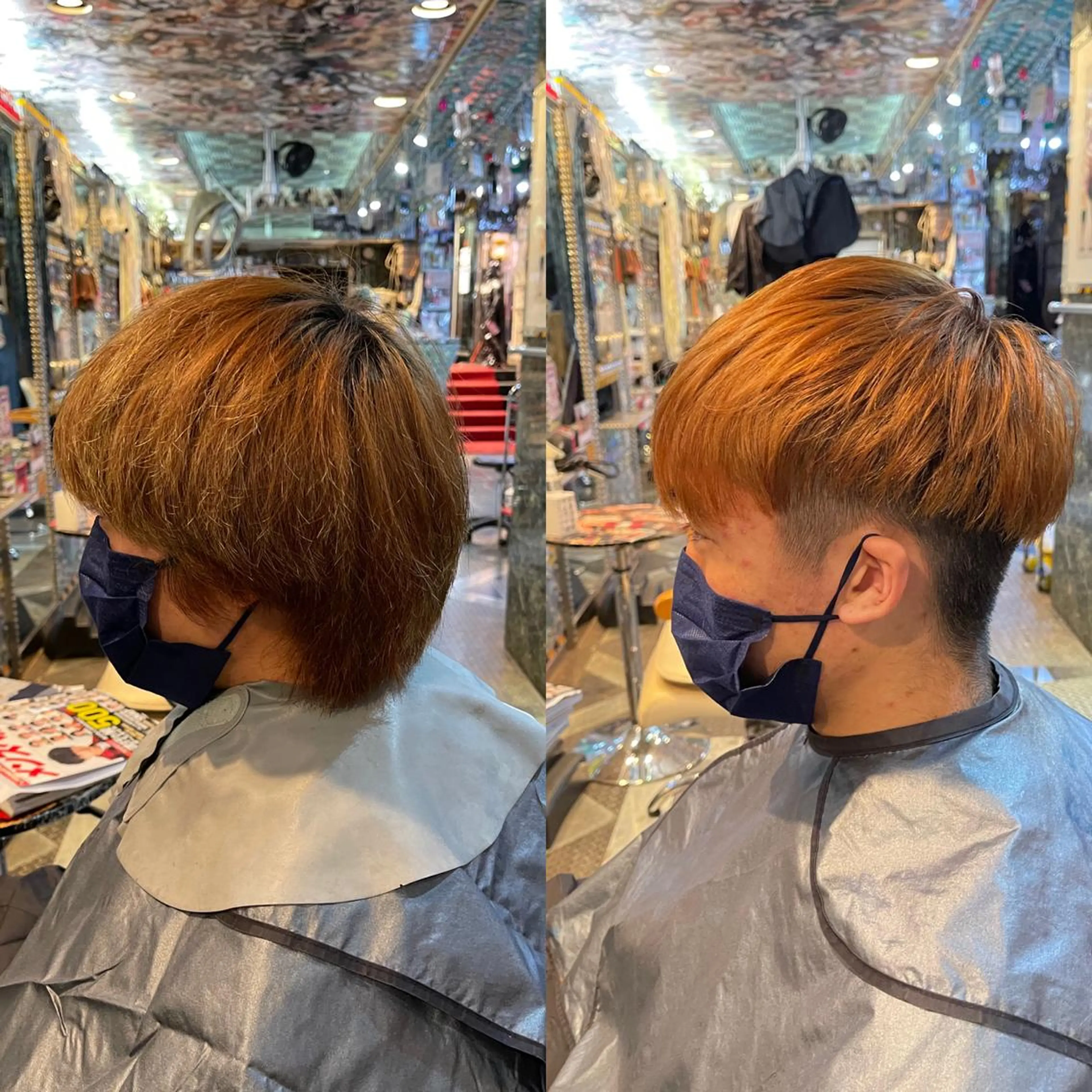 ショート カラー メンズ 刈り上げ haco+所属・🌈派手髪エクステ ブレイズ🌈ひろとのヘアスタイル