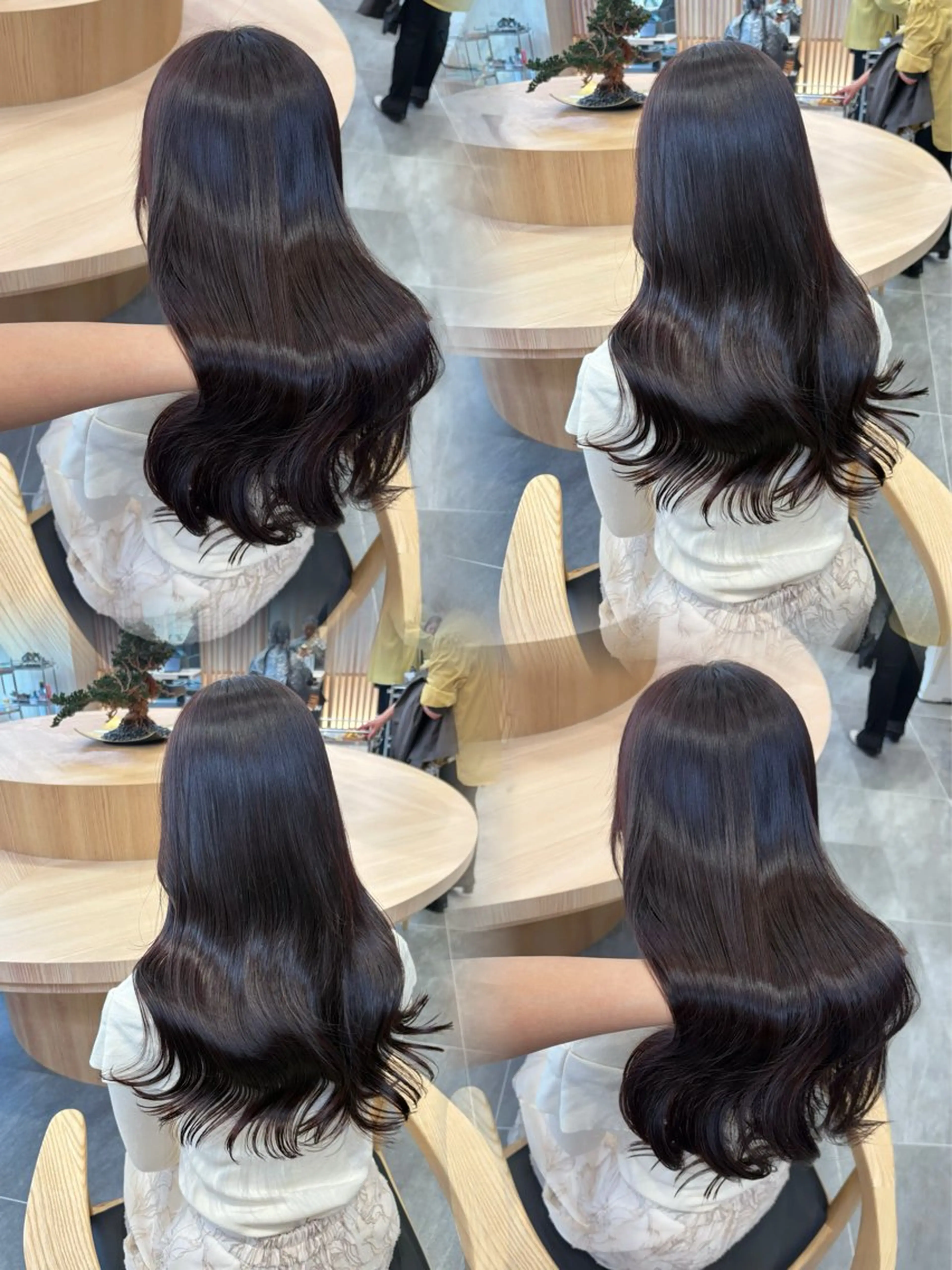 セミロング カラー カット トリートメント ヘッドスパ ヘアセット nana【艶髪】/ 顔まわり/縮毛矯正のヘアスタイル