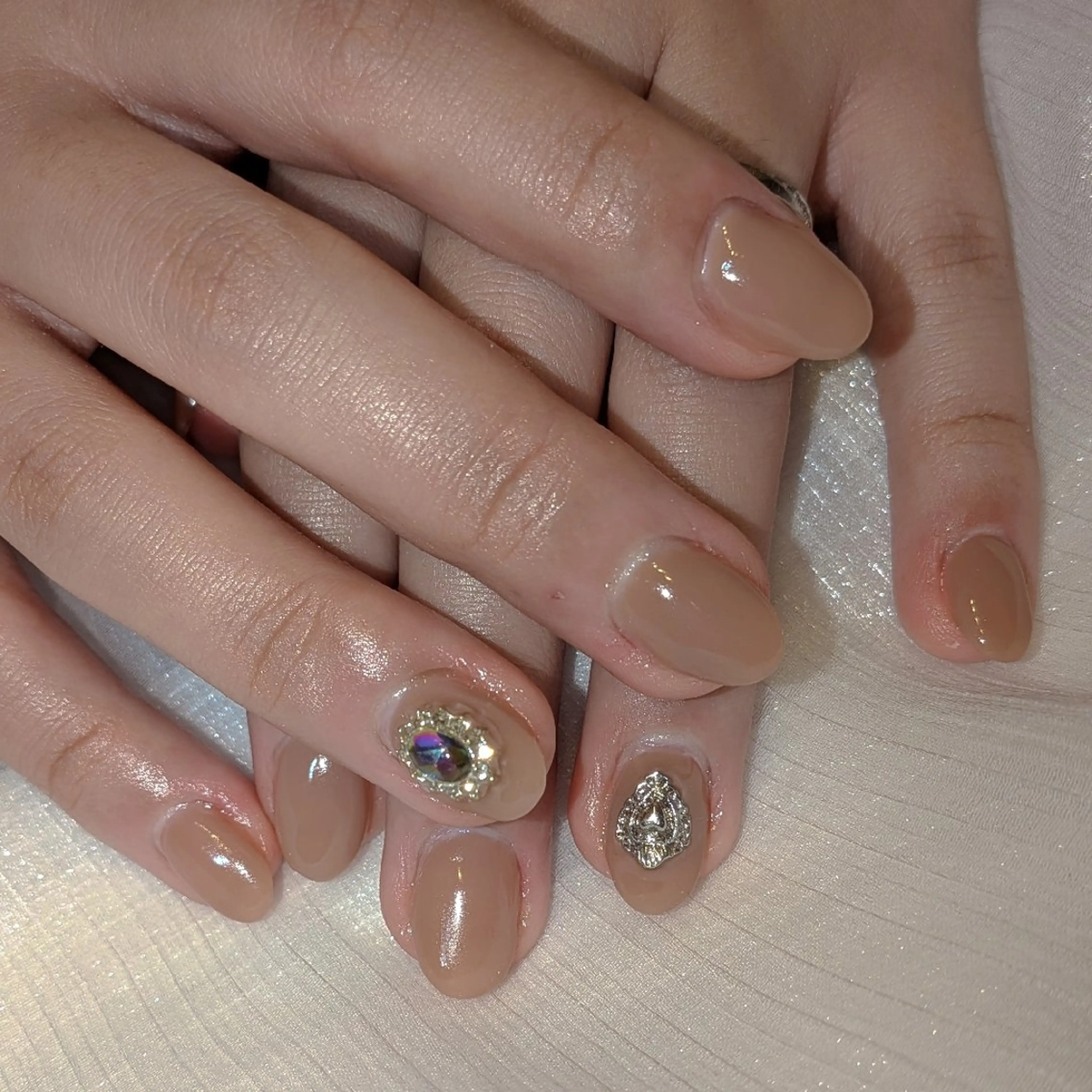 ネイル ハンドネイル ハンドケア ネイリストゆか💅 長さだし、深爪矯正のネイルデザイン