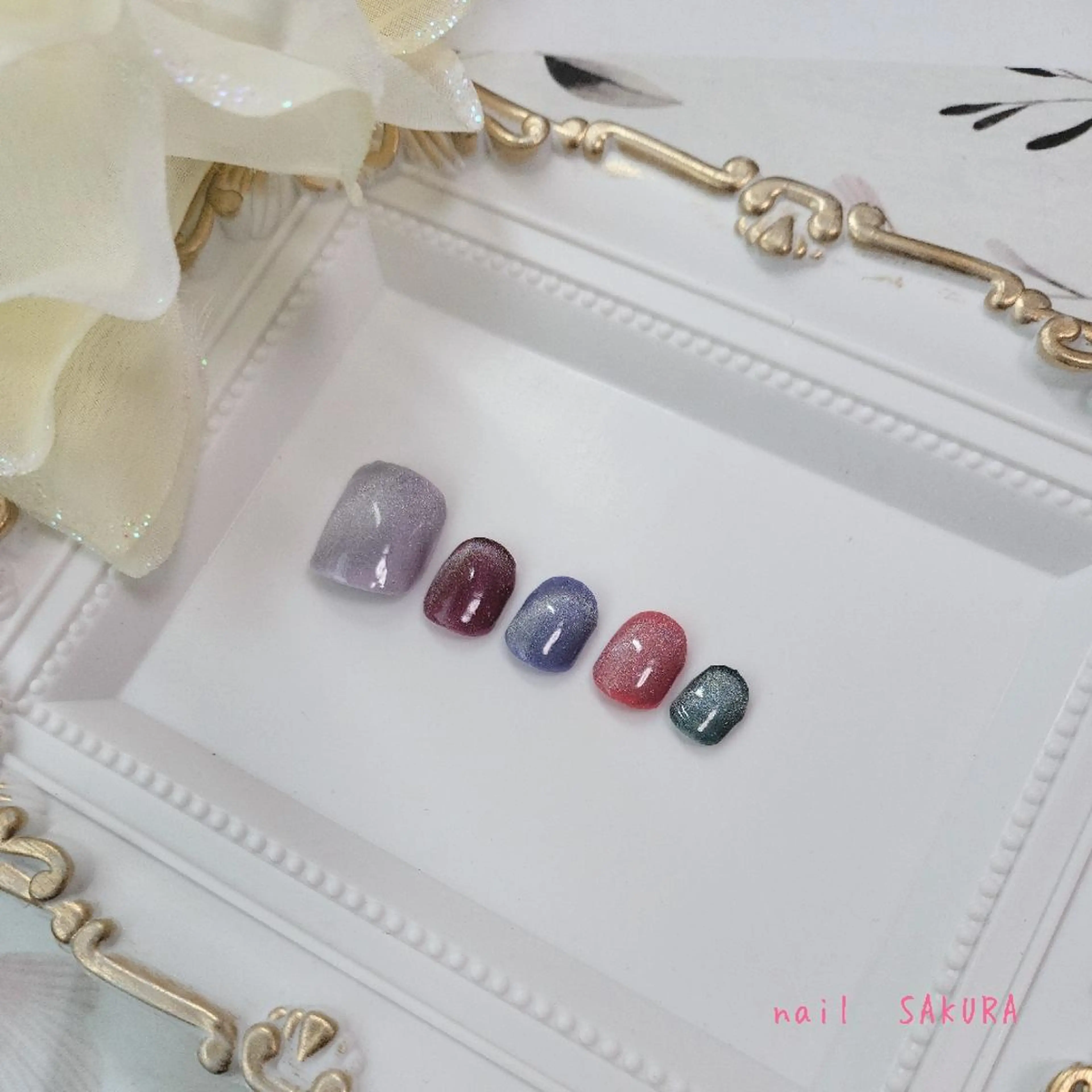 ネイル マグネットネイル nailSAKURA 🌸爪の美容室のネイルデザイン