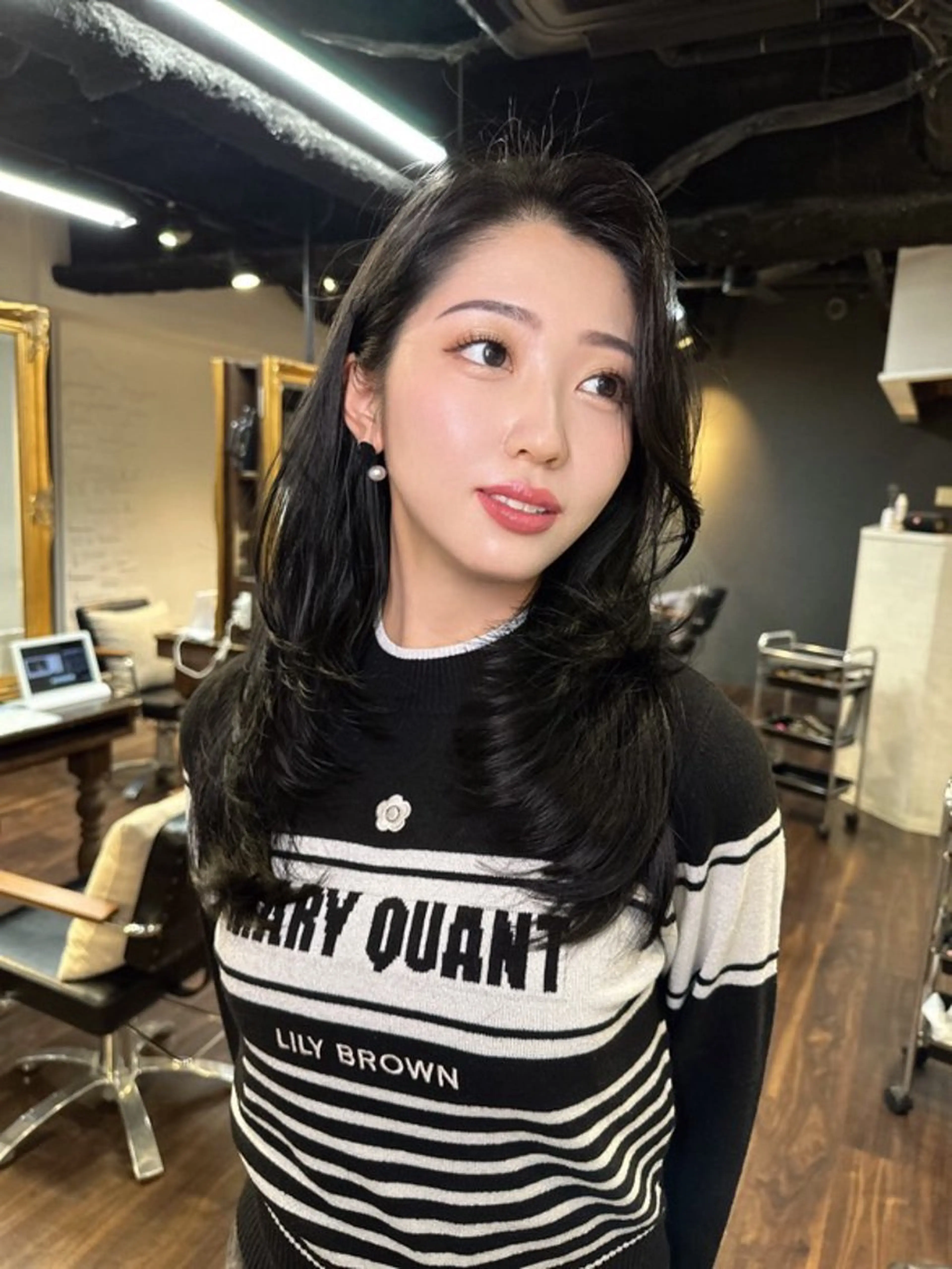 ロング カラー 髪質改善 韓国風ヘア レイヤーカット トリートメント ワンホンヘア カット ヘアカラー トリートメント ワンホンヘア ケラチン/Kaitoのヘアスタイル