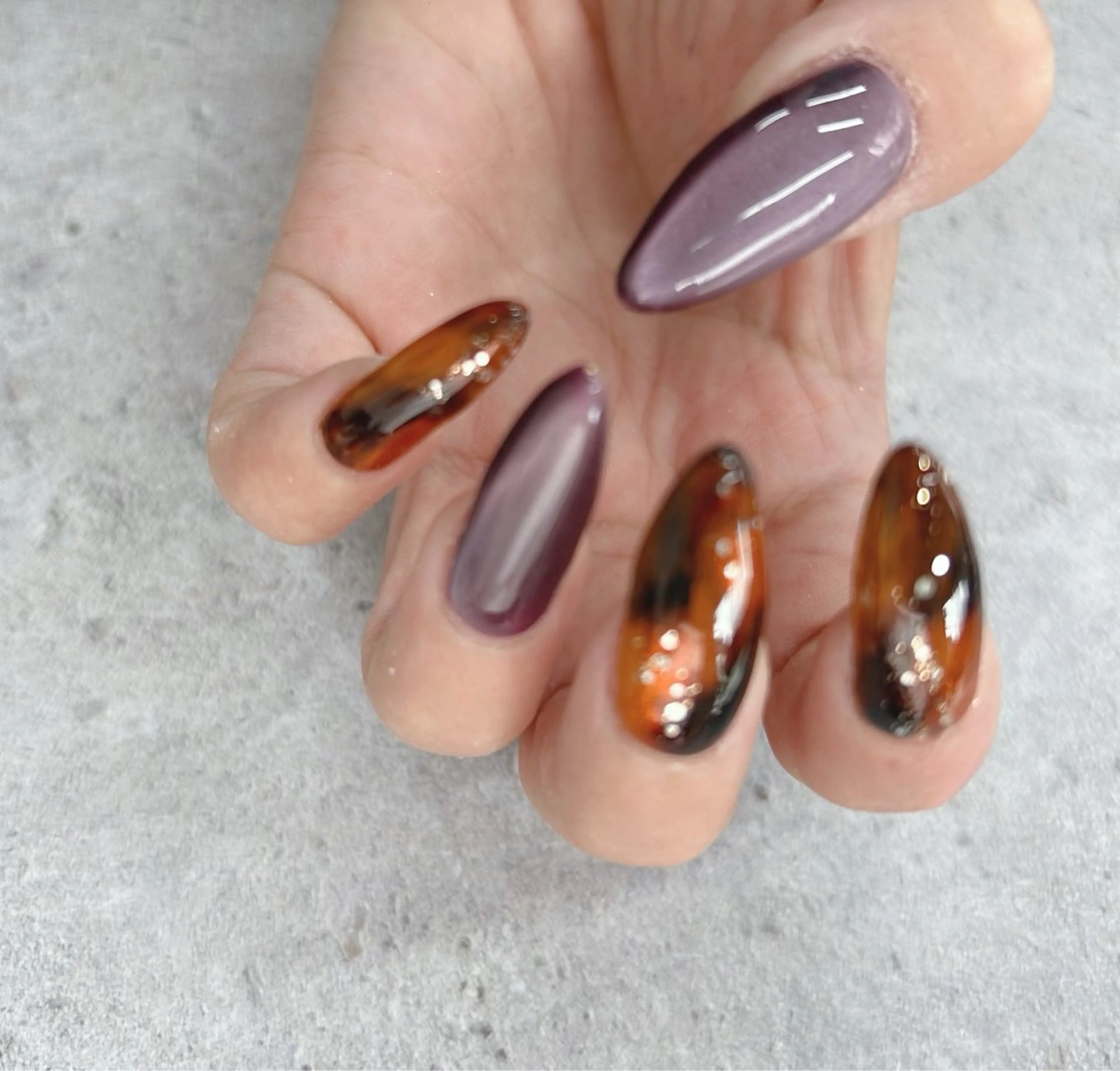 ネイル べっ甲ネイル マグネットネイル ハンドネイル Nail Salon agré所属・agré ネイルサロン　アグレのネイルデザイン