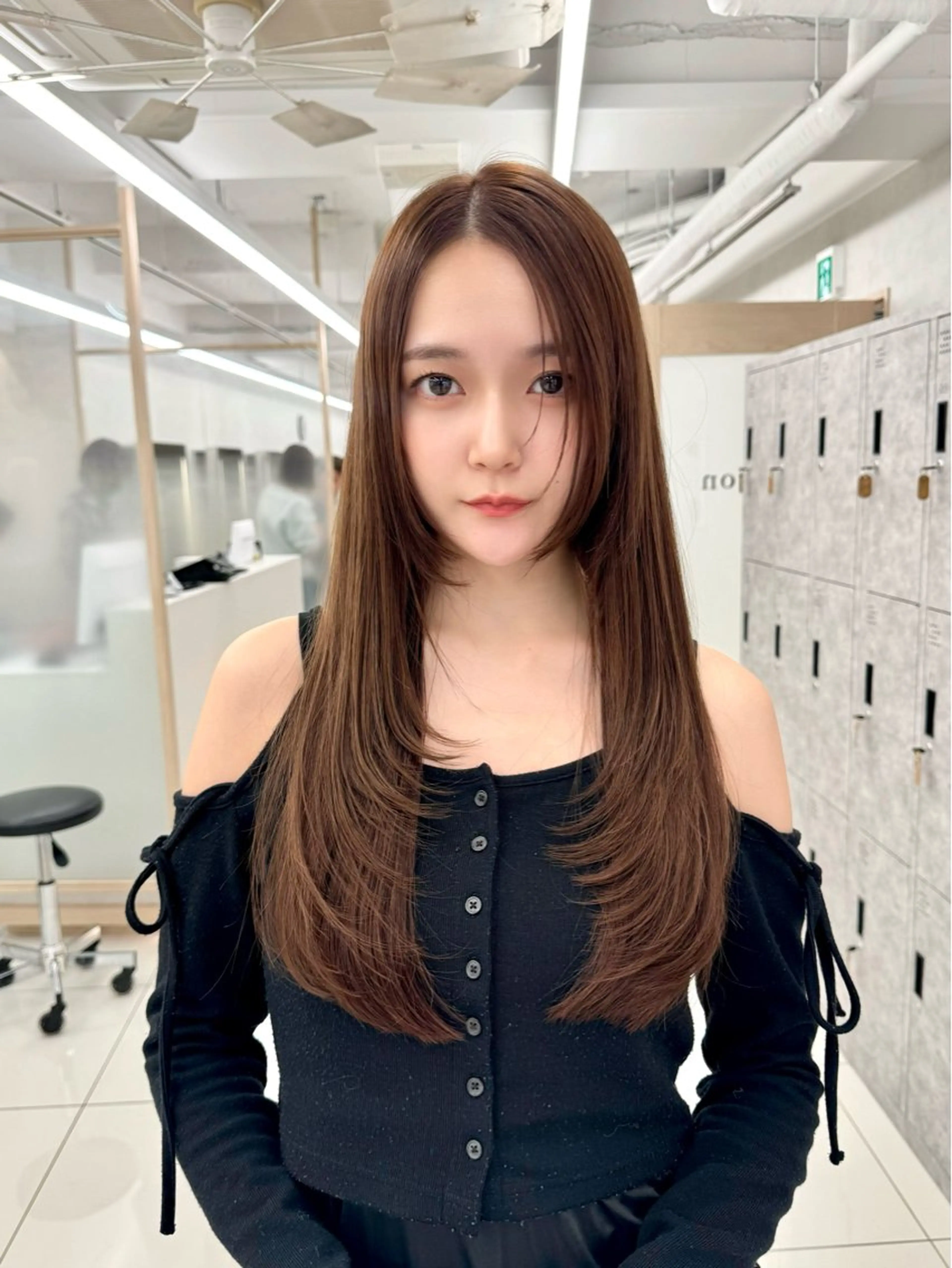 ロング カット ヘアカラー トリートメント 韓国風レイヤー/ ボブ/しんやのヘアスタイル