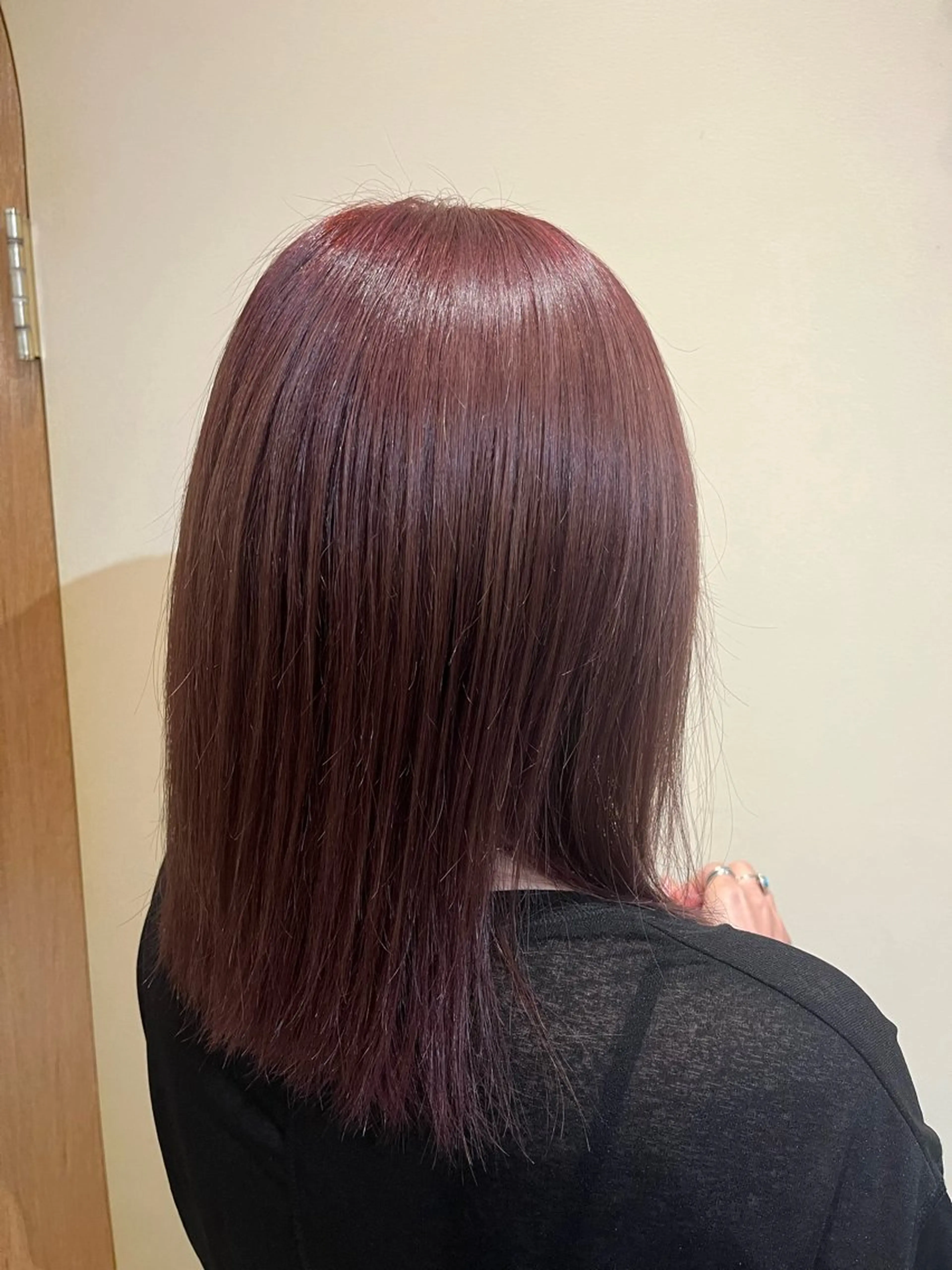 ミディアム ヘアカラー トリートメント たかしま あさひのヘアスタイル