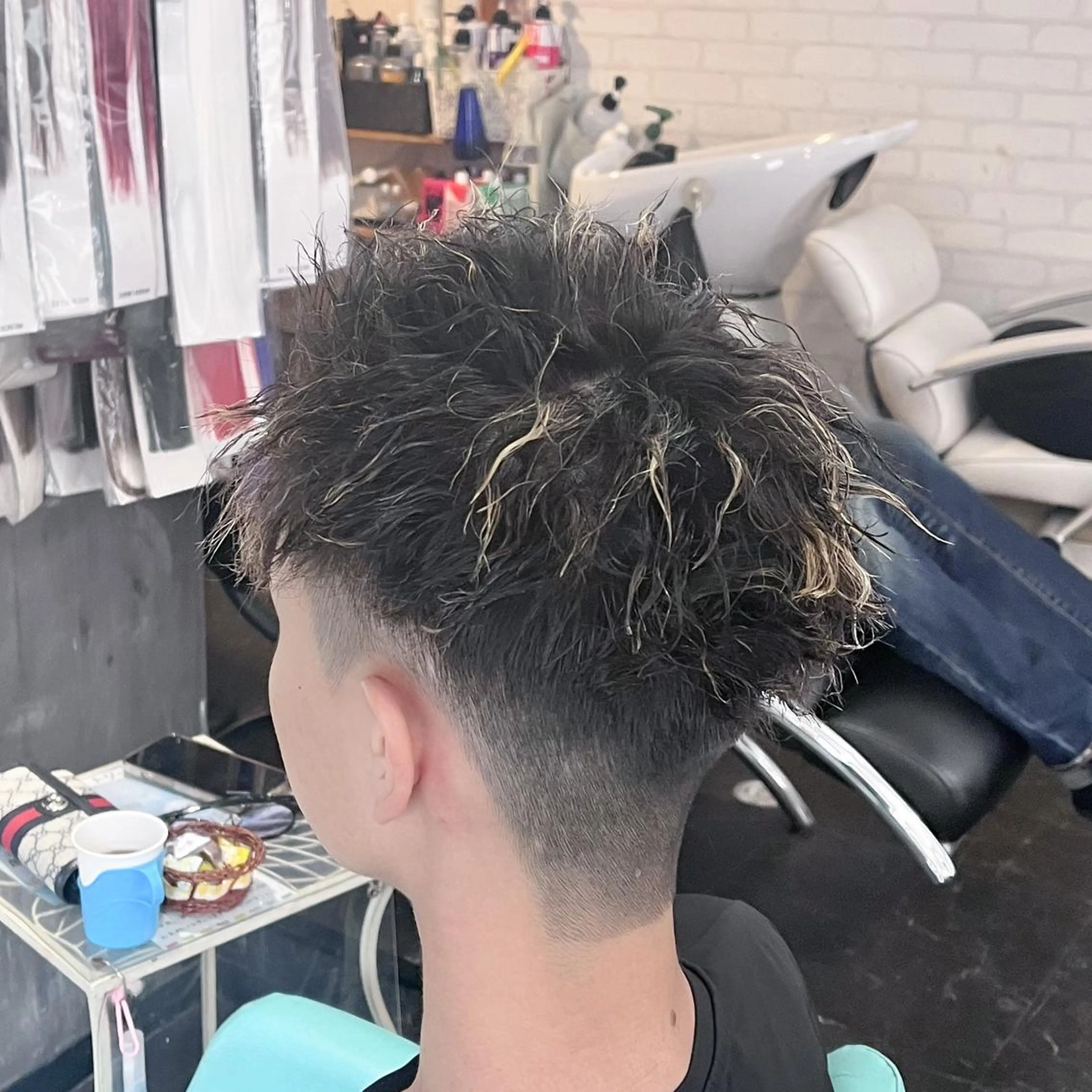 ショート カラー パーマ メンズ カット パーマ Kimura Shinyaのヘアスタイル