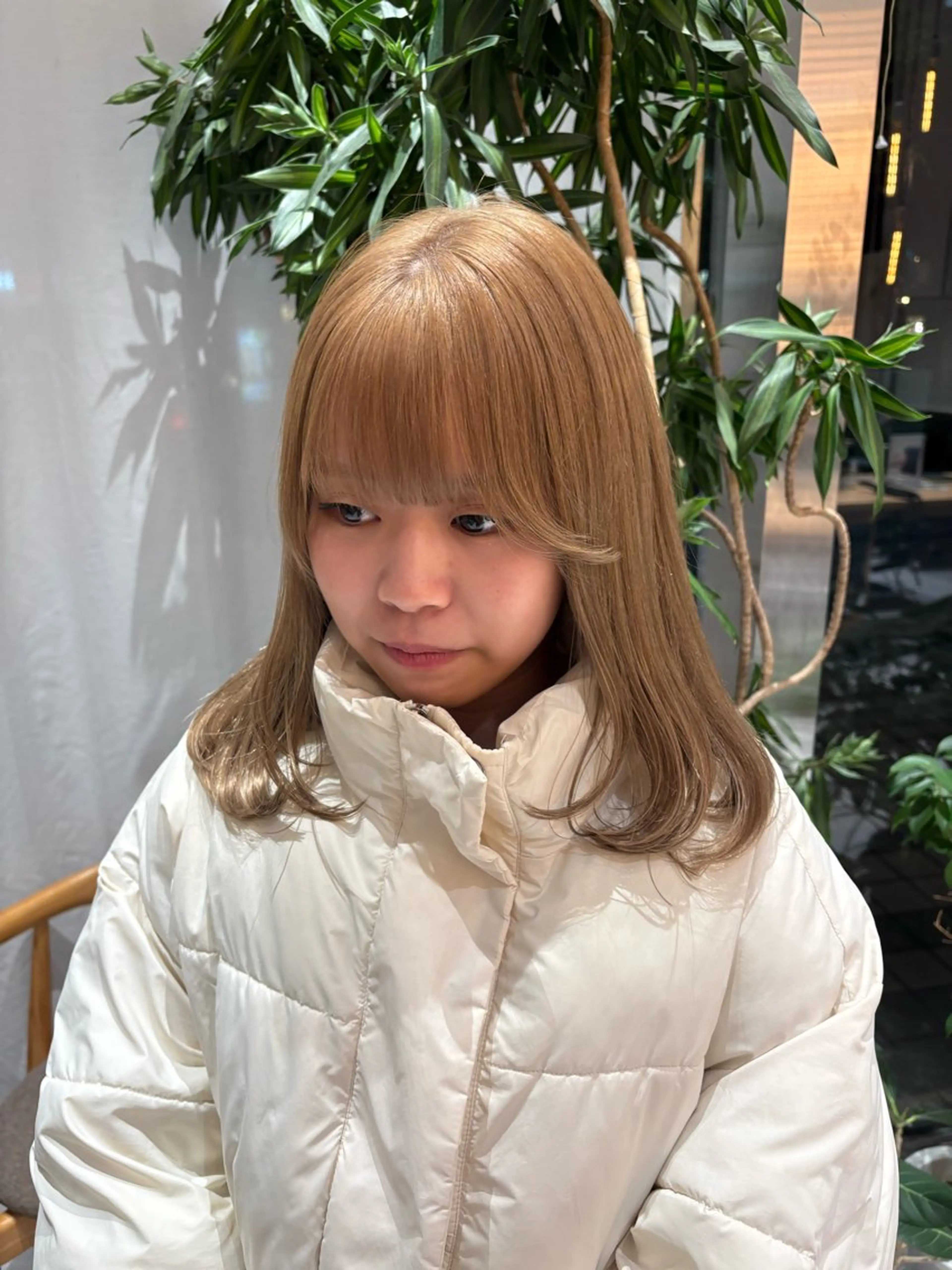 セミロング 風香🪼レイヤー /透明感カラーのヘアスタイル