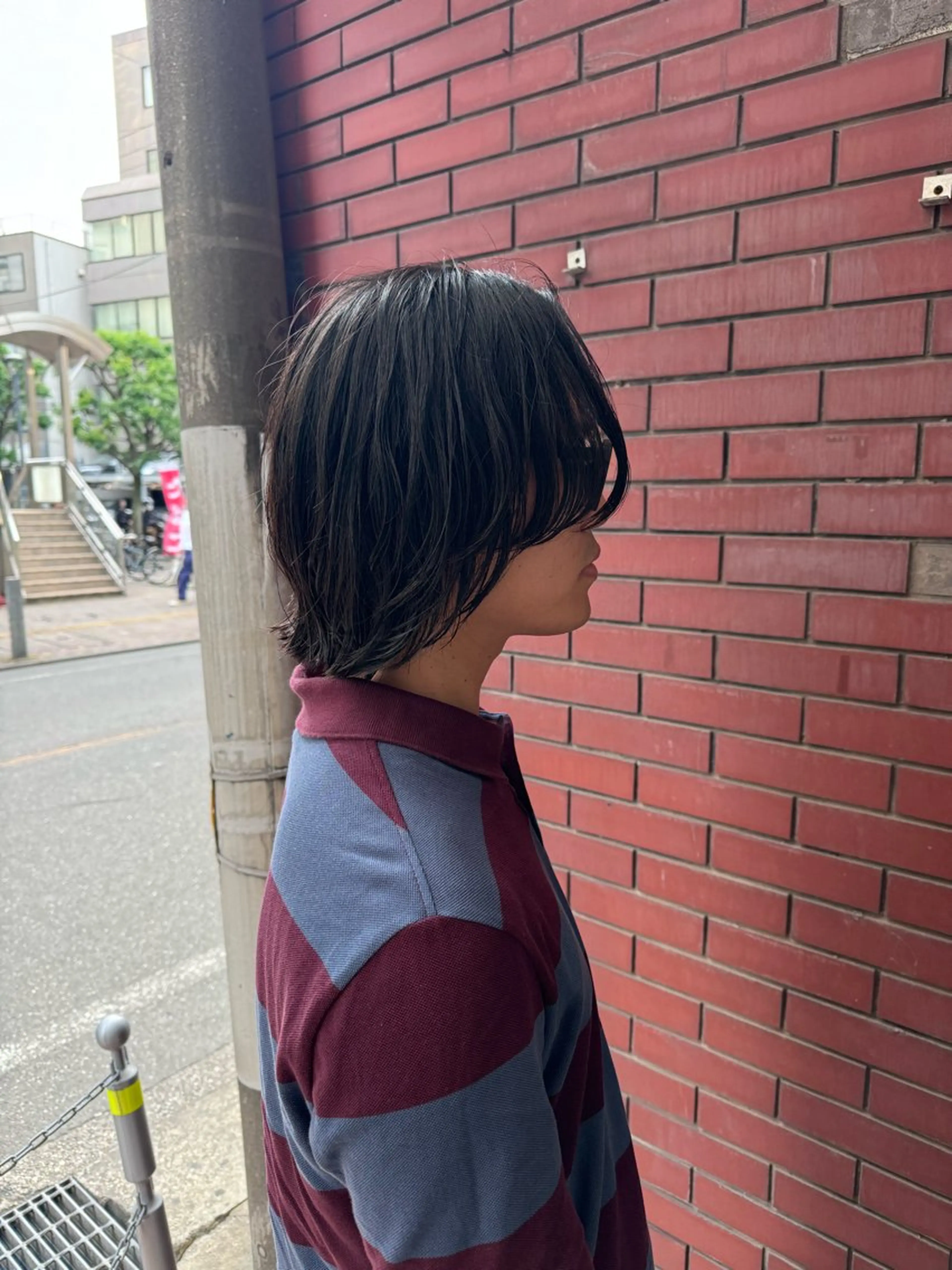 ミディアム メンズ ボブレイヤー ミディアムレイヤー ボブ レイヤーカット カット 柏メンズカットパーマ NO.1タイチのヘアスタイル