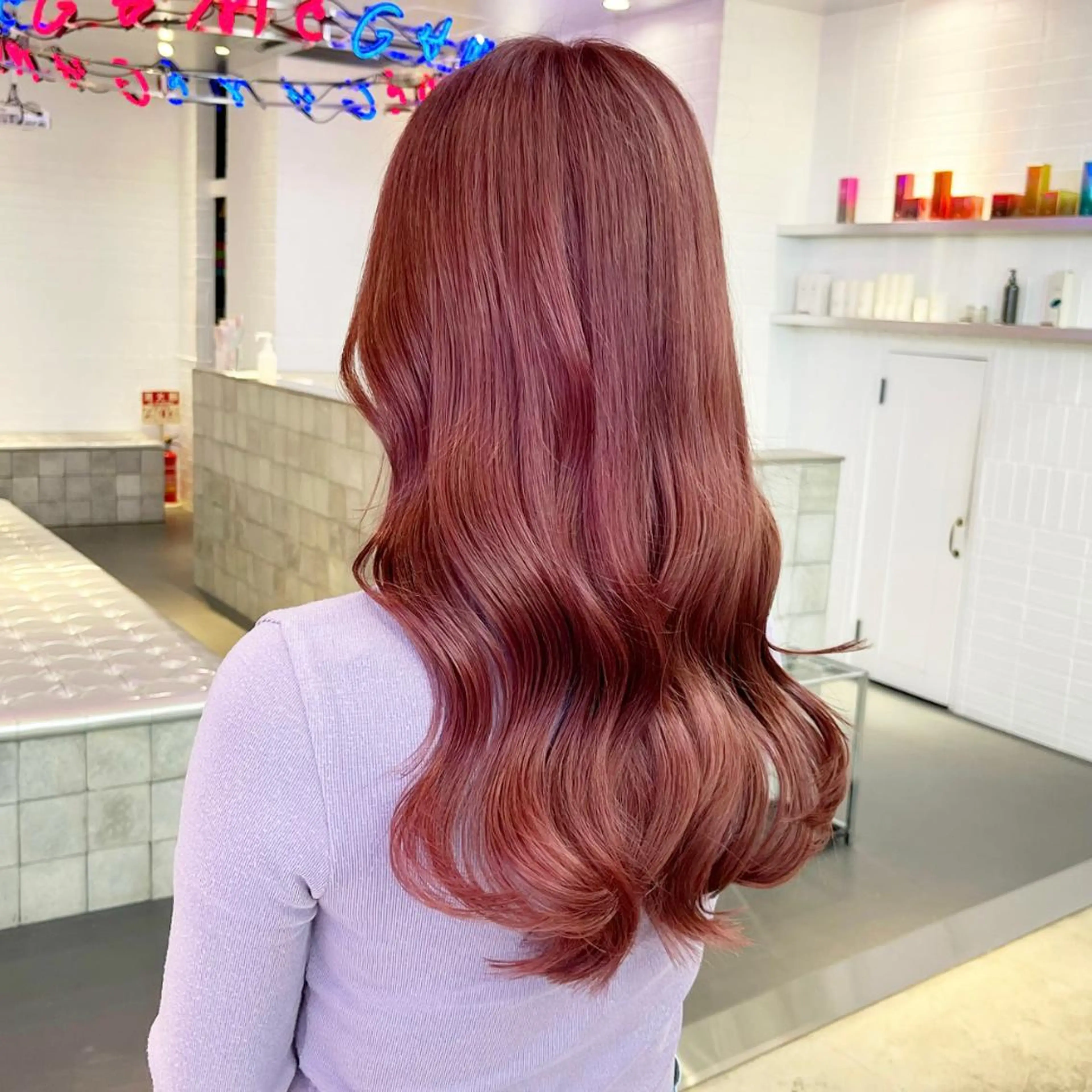 ロング カット ヘアカラー トリートメント 🍒暖色✖️レイヤー ／Haruna🍒のヘアスタイル