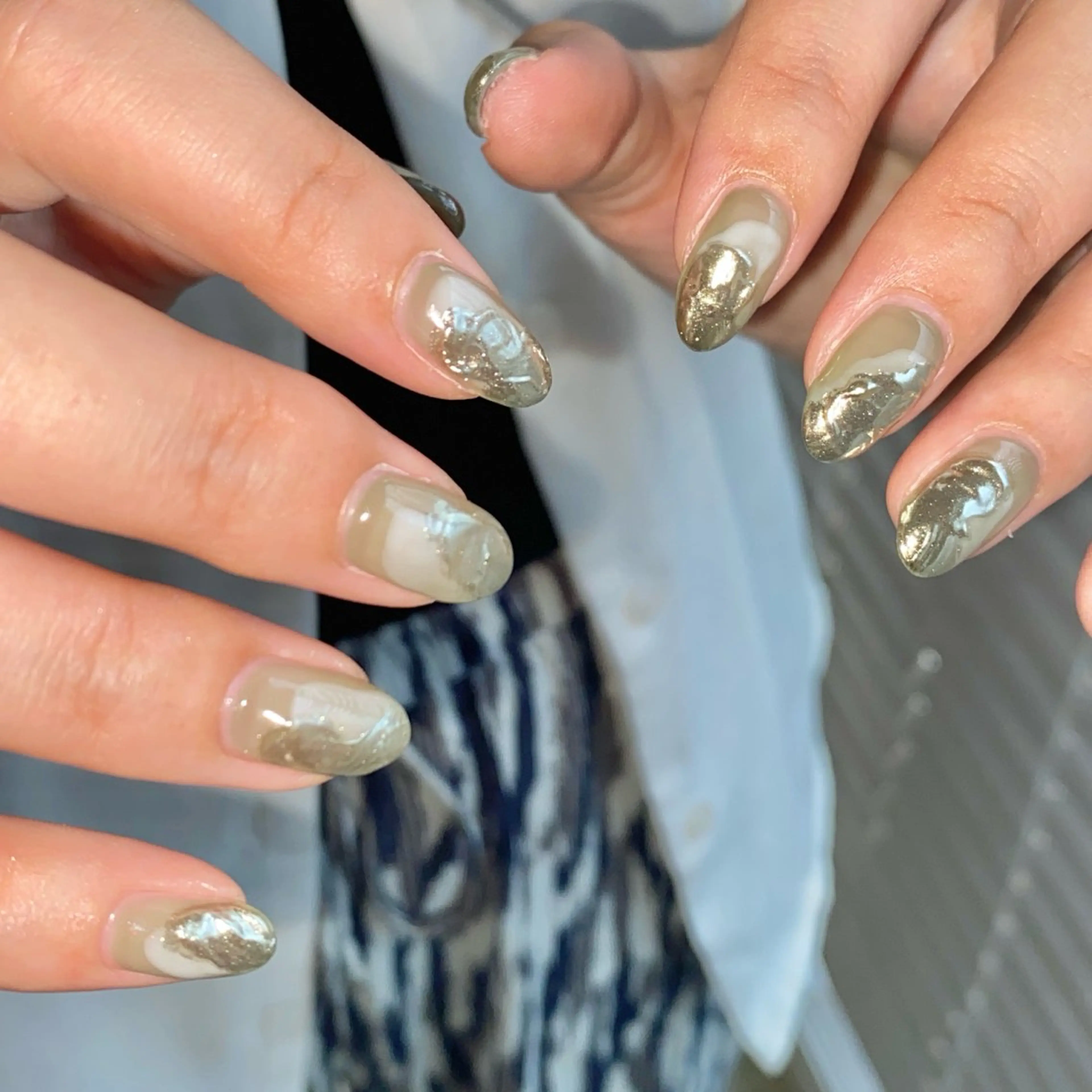 ネイル ミラーネイル ニュアンスネイル ハンドネイル Loca所属・nailsalon Locaのネイルデザイン