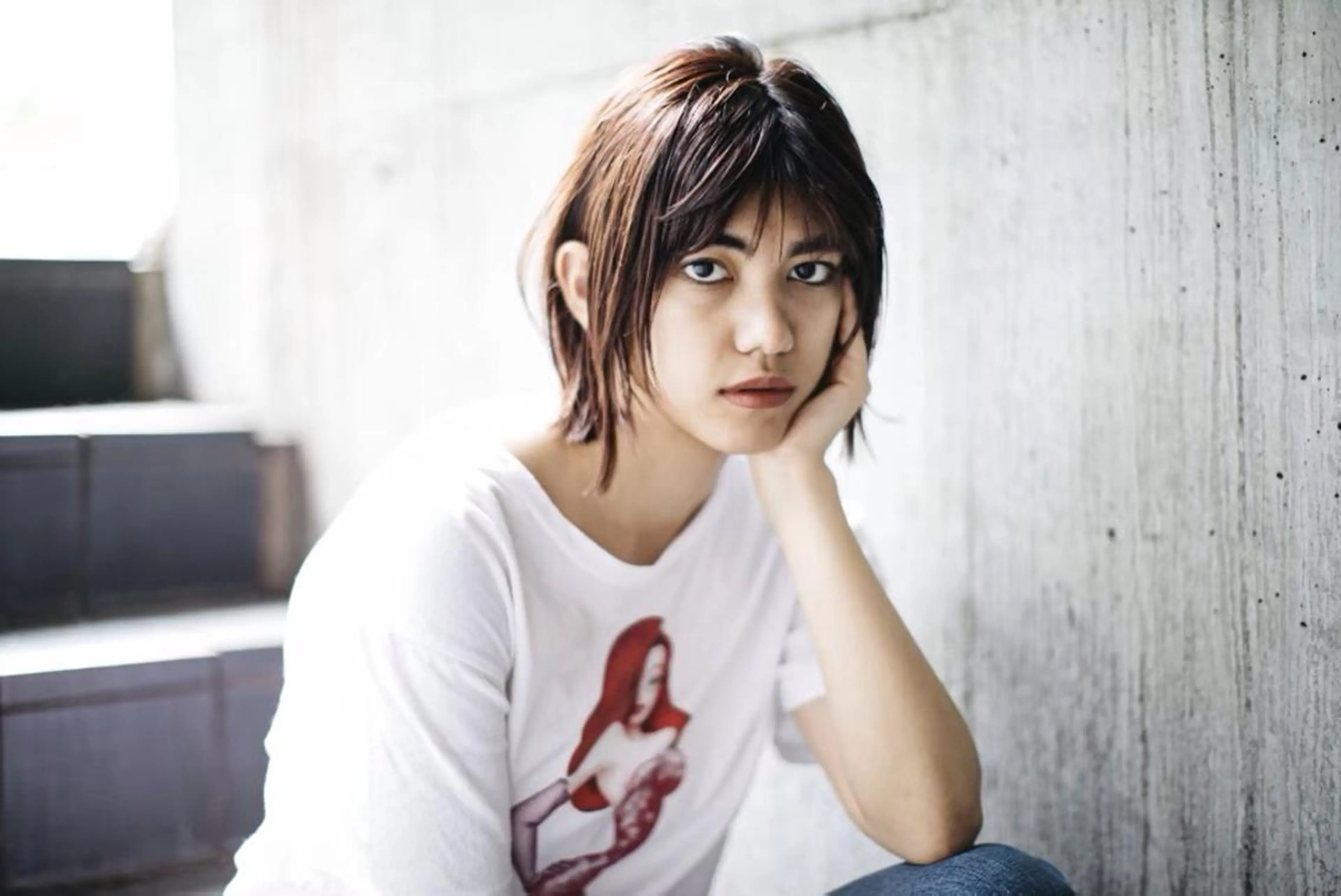 ショート カラー パーマ シンプル+αな デザインを 松崎陸のヘアスタイル