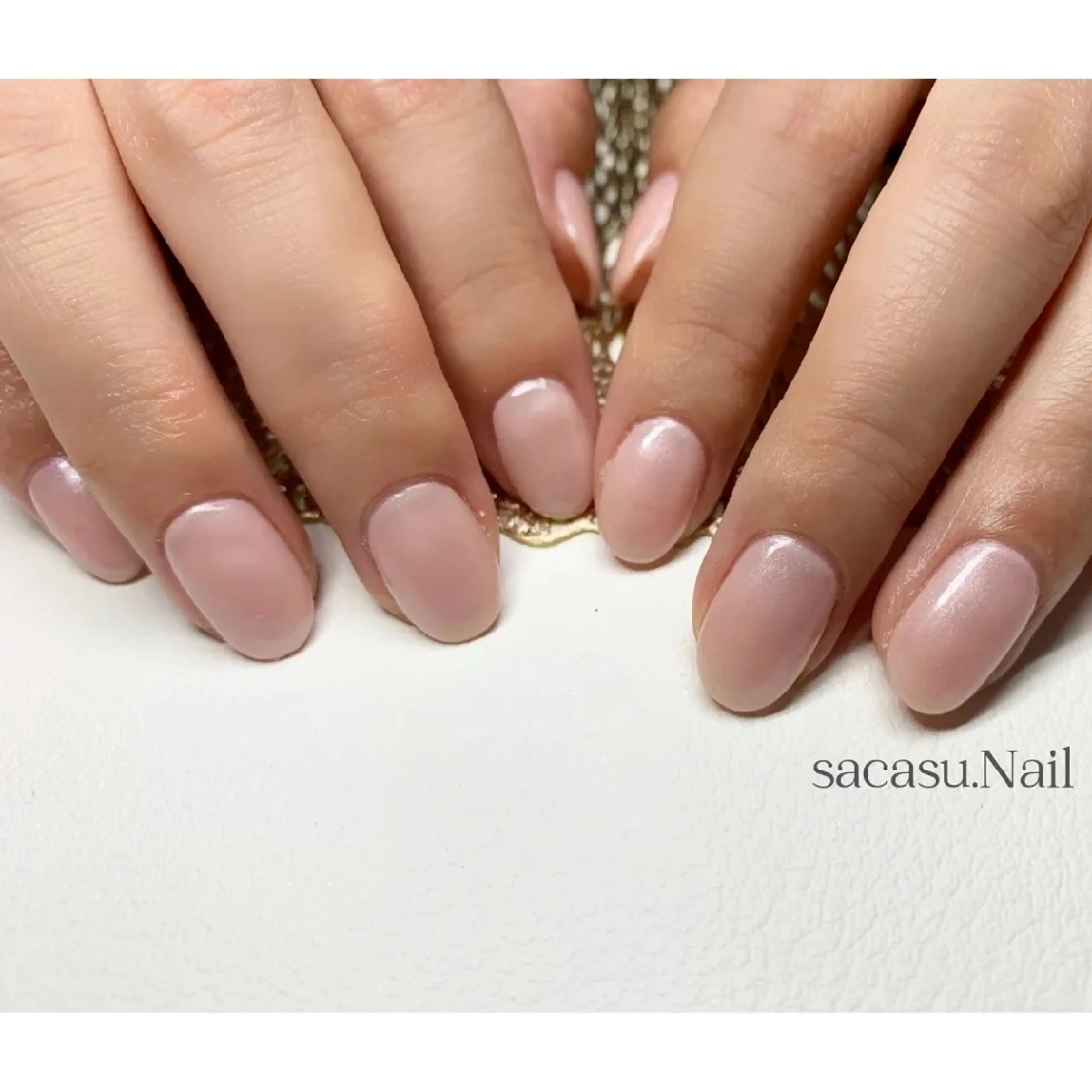 ネイル ワンカラーネイル ピンク ハンドネイル sacasu. Nailのネイルデザイン