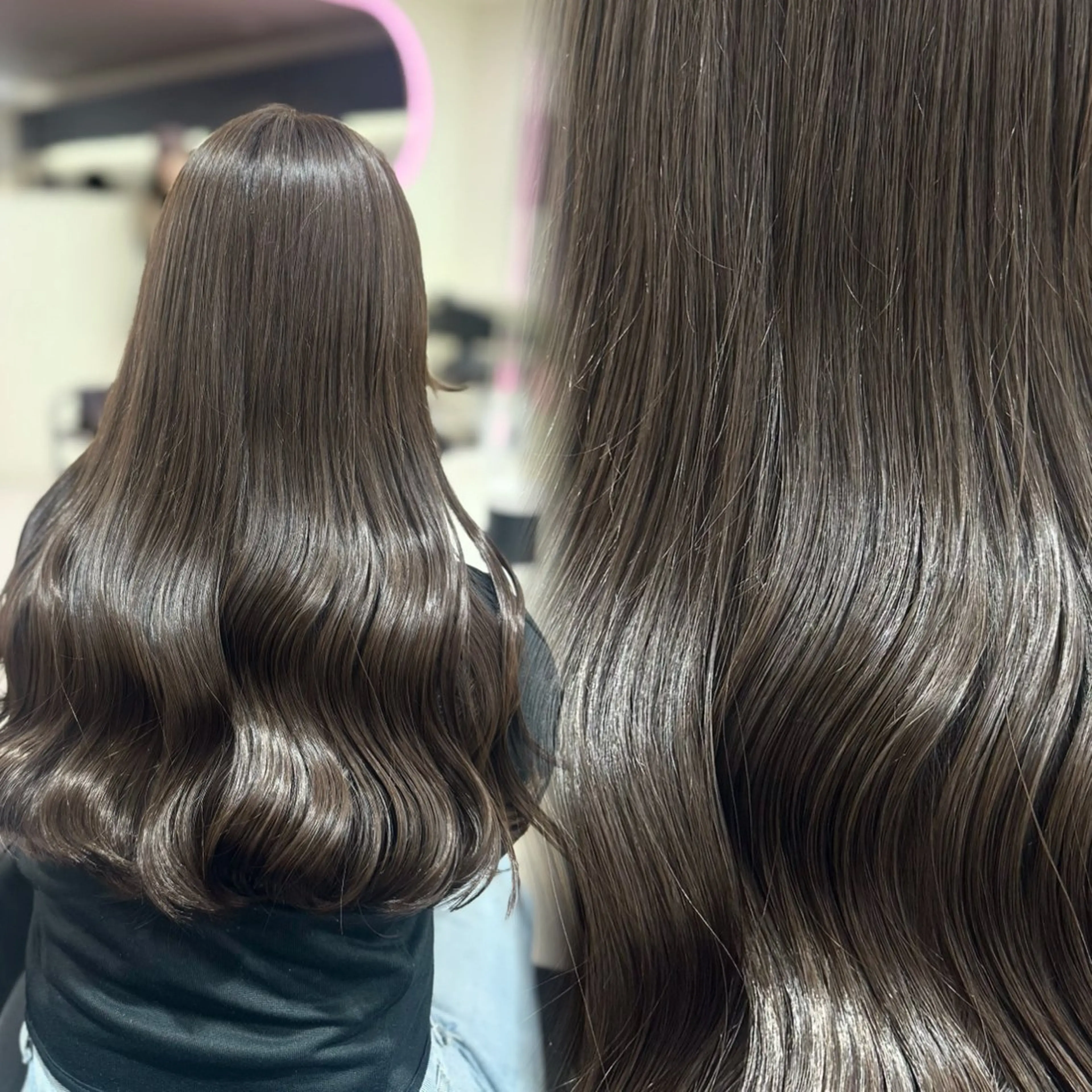 ロング カラー ヘアカラー 🤍韓国大人っぽ ベージュMAI🤍のヘアスタイル