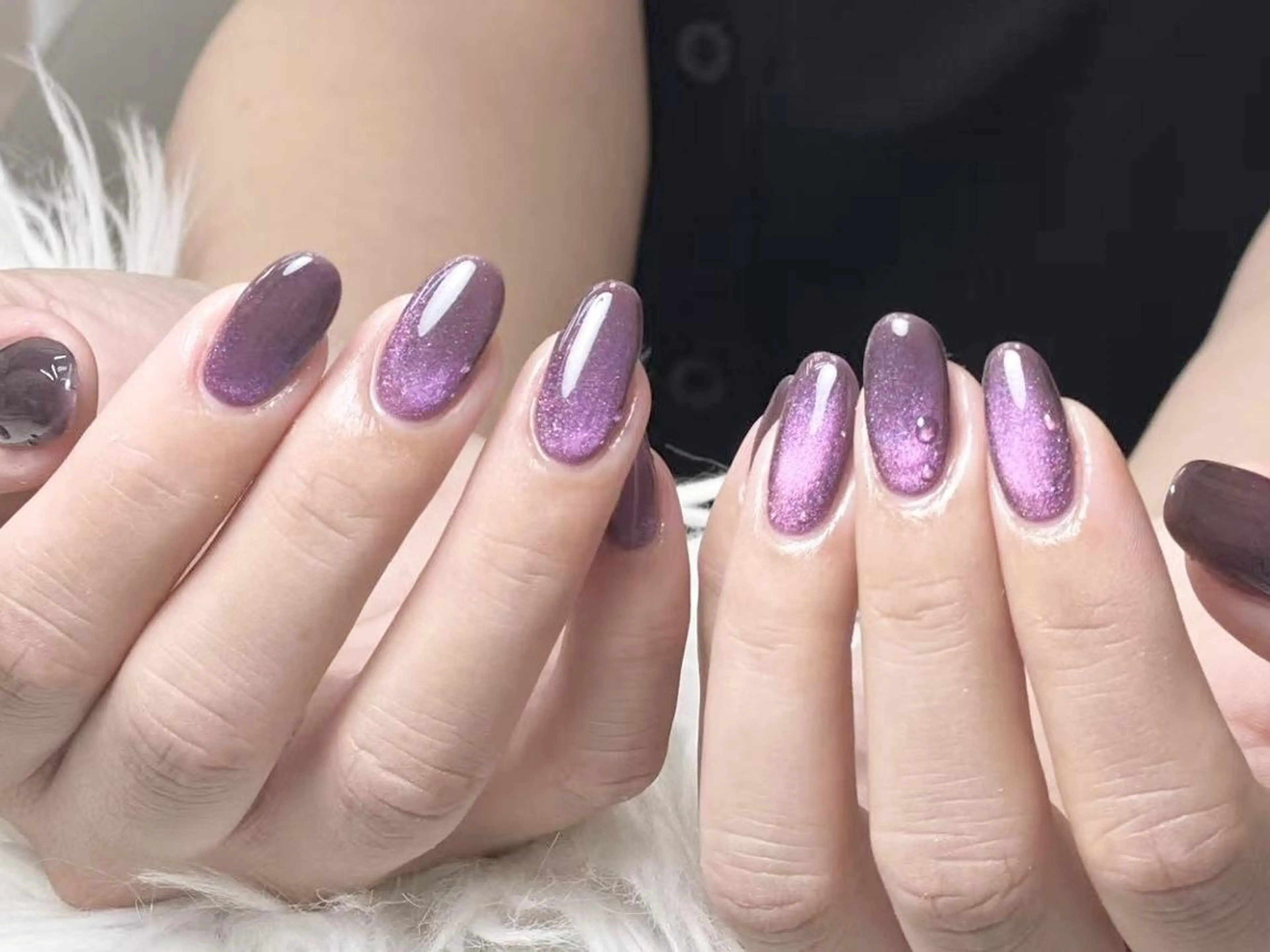 メンズ ネイル アートネイル フレンチネイル ジェルネイル キラキラネイル パラジェル Bloom kabukiのネイルデザイン