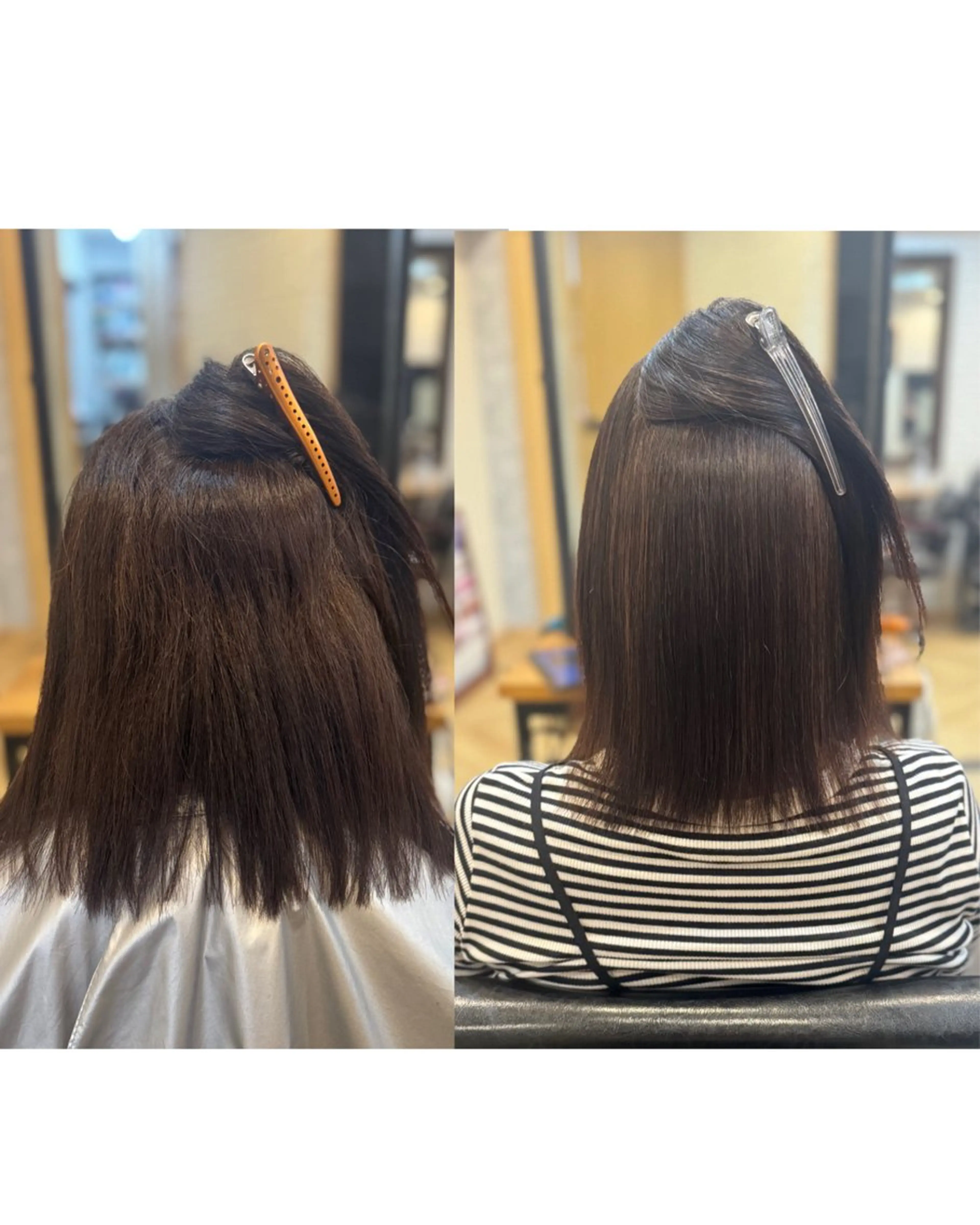 ミディアム 縮毛矯正 m sakiのヘアスタイル