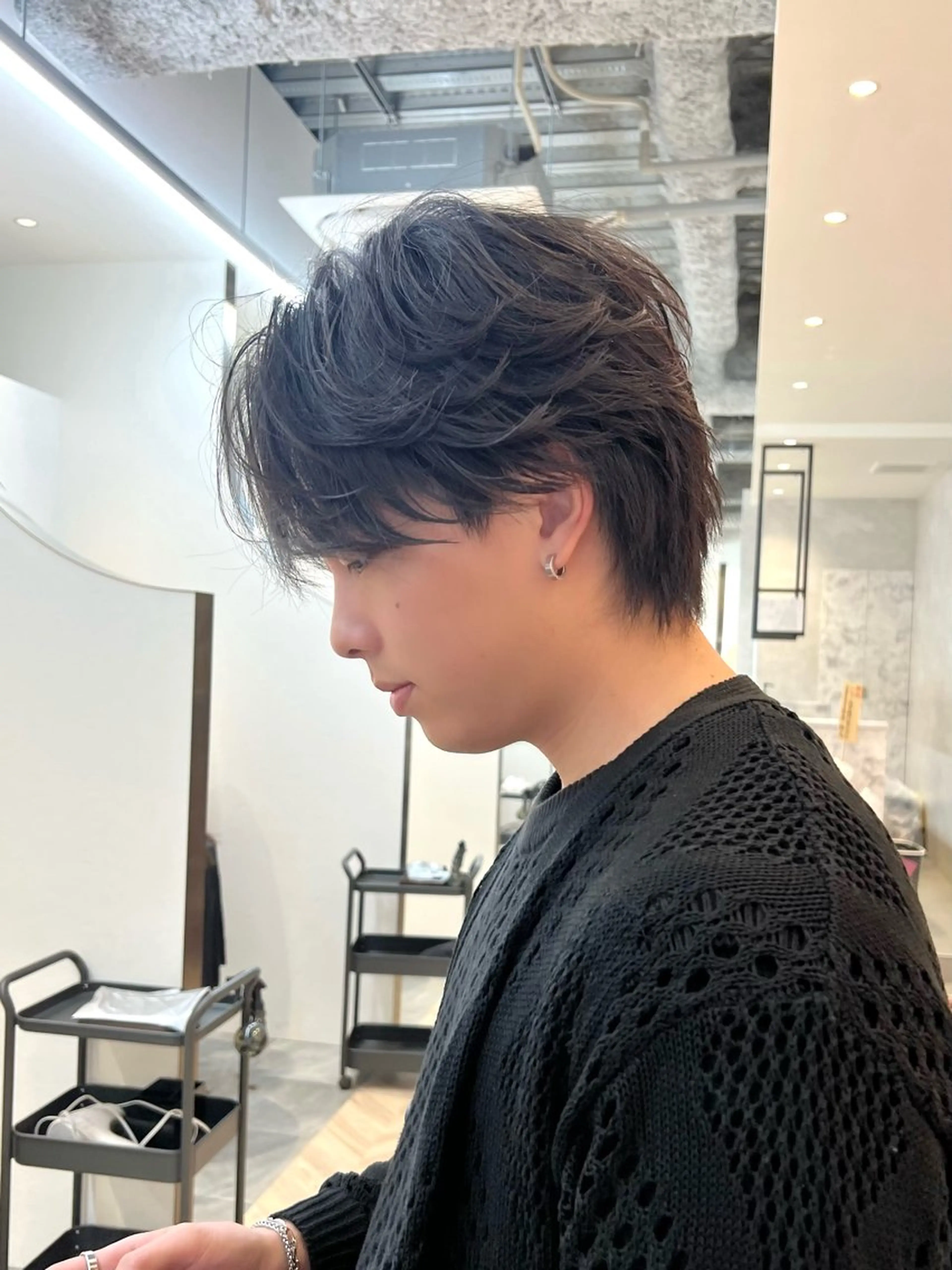 パーマ メンズ 毛流れフェザー スタイル🔹竹内凌のヘアスタイル