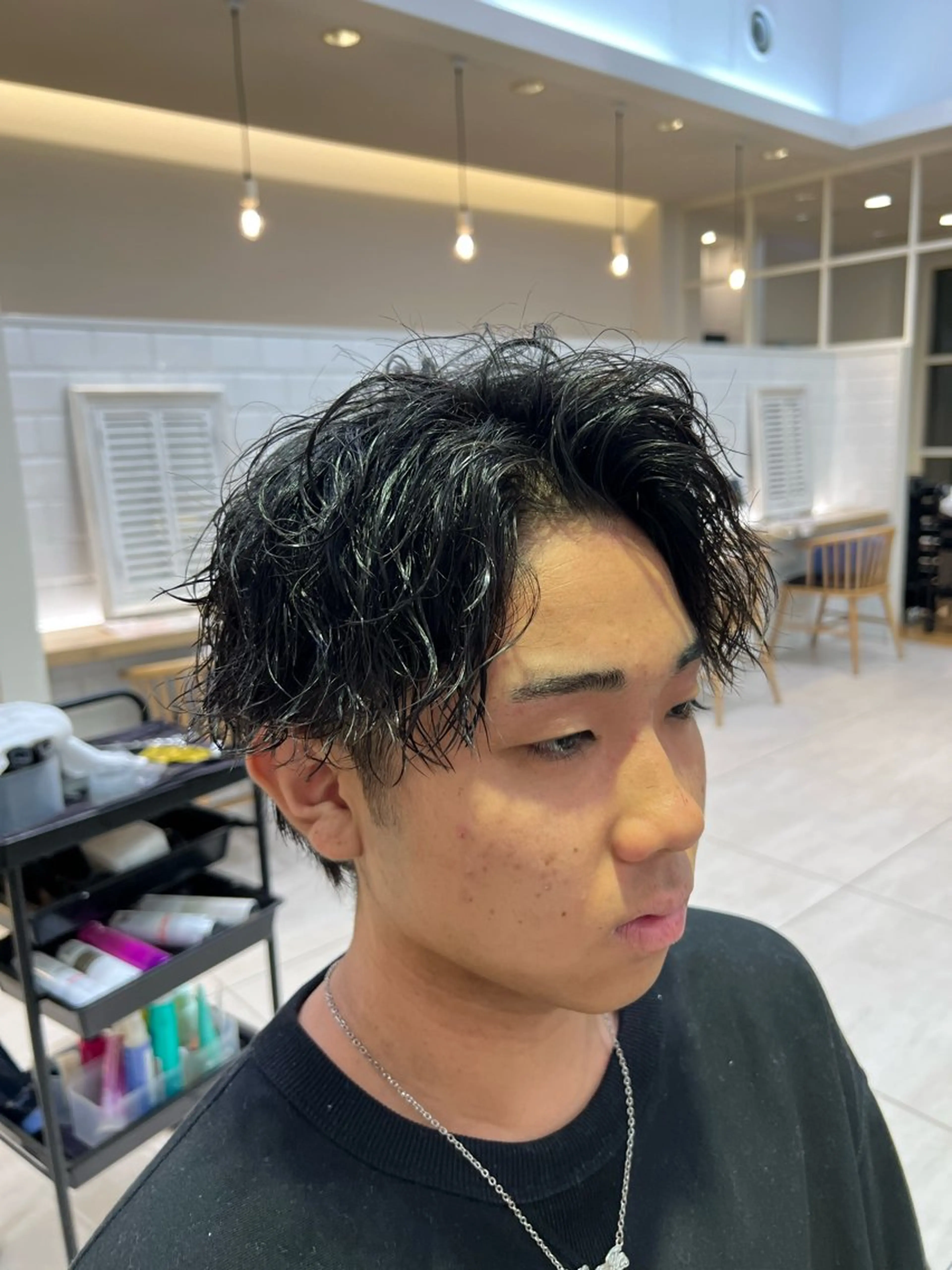 ショート パーマ メンズ メンズパーマ 岩成健志郎のヘアスタイル