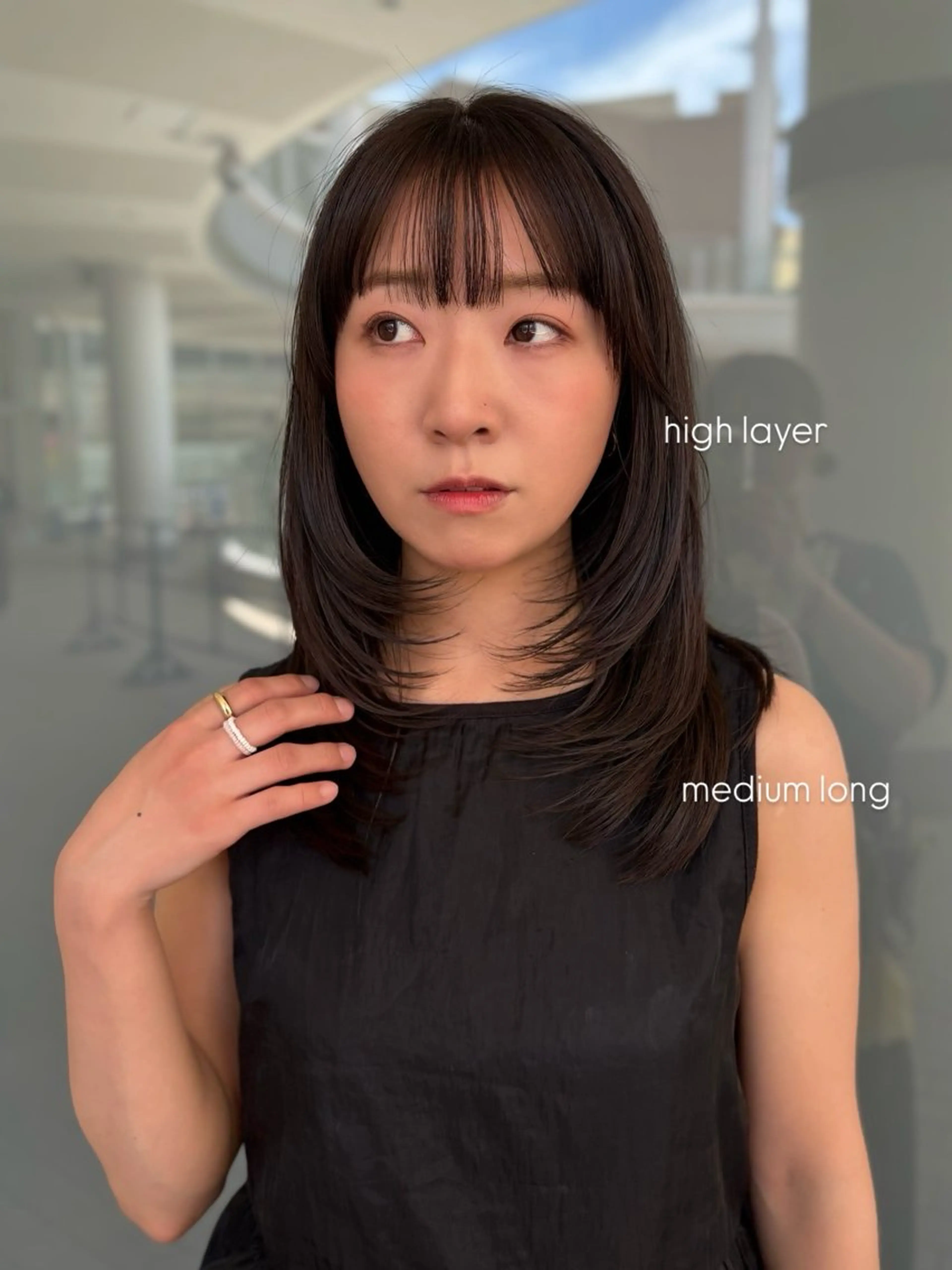 ロング カラー ブラウンカラー レイヤーカット カット ヘアカラー トリートメント BELLA/天王寺/ 似合わせ/木浦心のヘアスタイル