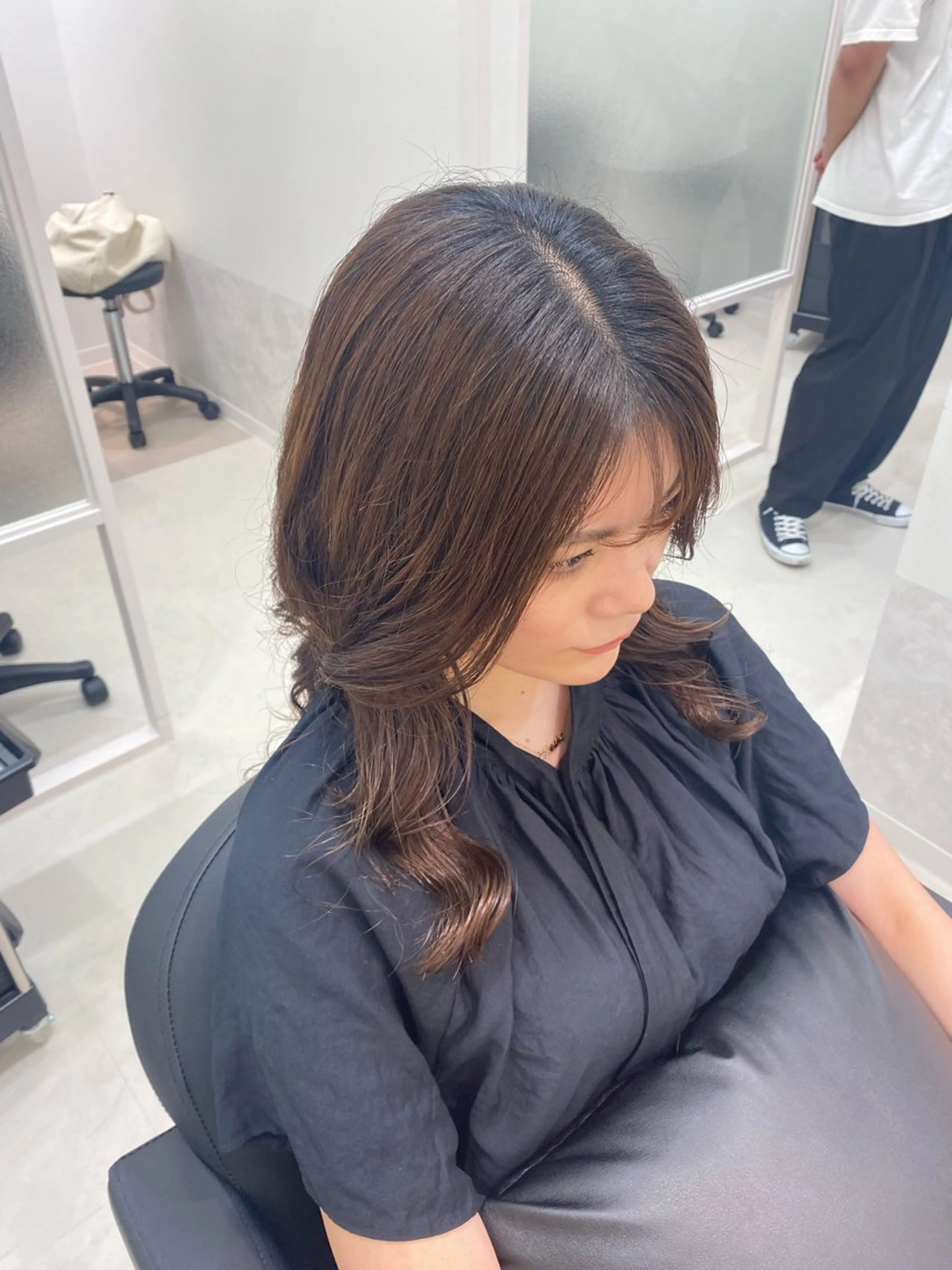 ロング パーマ 韓国ヘア・カラー 🩵SHIZUKUのヘアスタイル