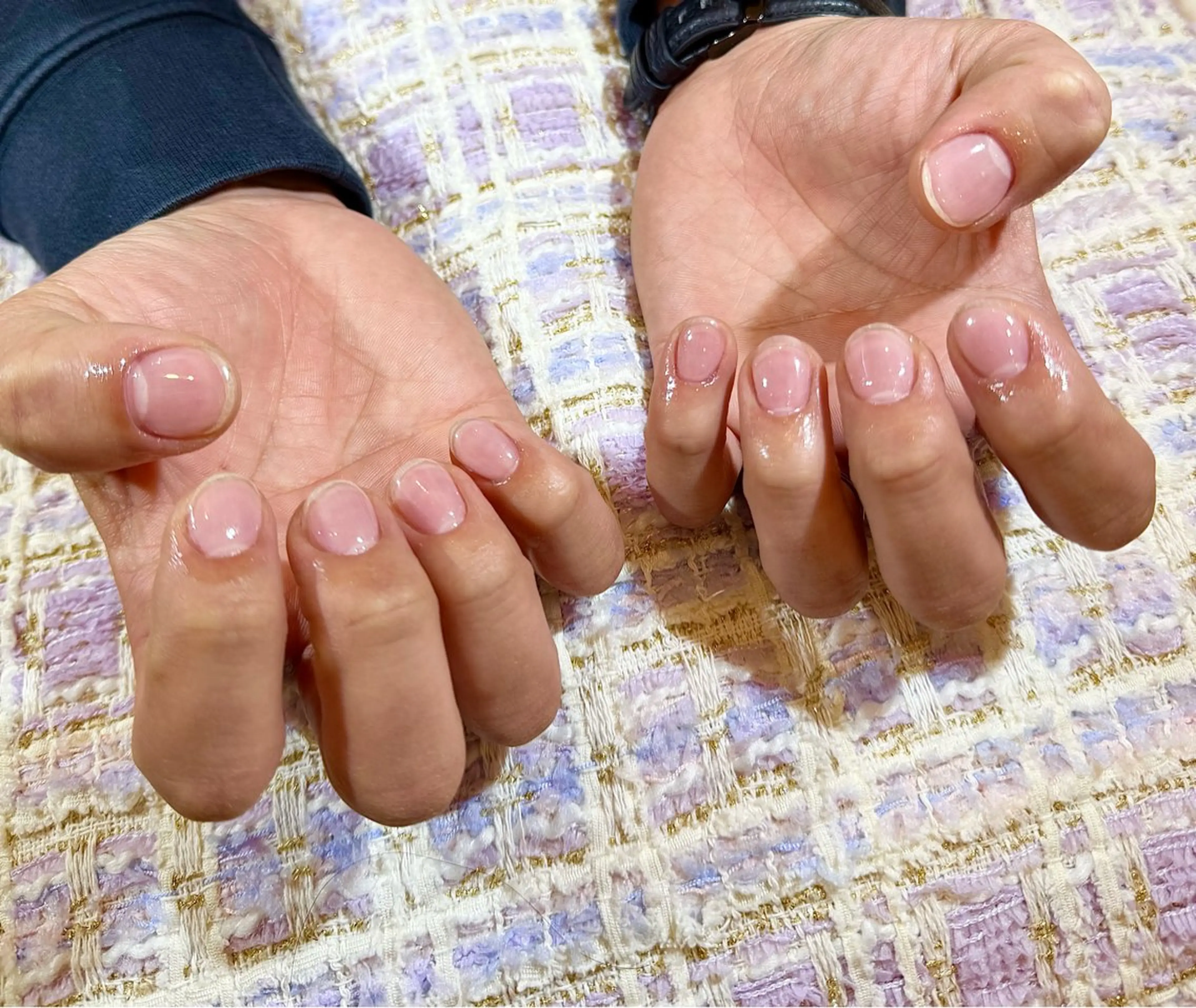 メンズ ネイル クリアネイル ジェルネイル メンズネイル シンプルネイル マイムネイル所属・MIMnail Jr ネイリストのネイルデザイン