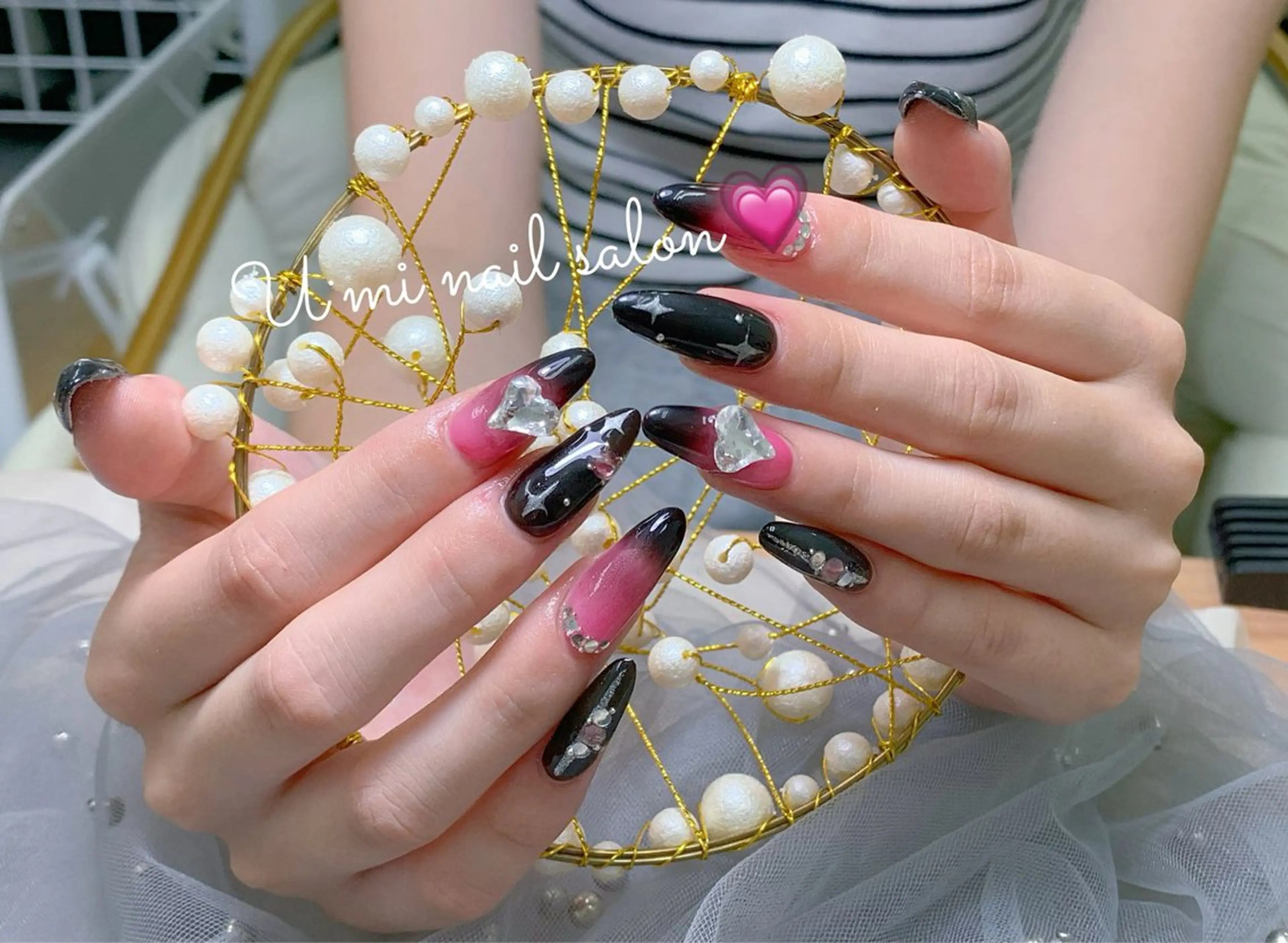 ネイル 持ち込み ハンドネイル Ｕ·Mi nail salon所属・u・mi  上野御徒町パラジェルのネイルデザイン