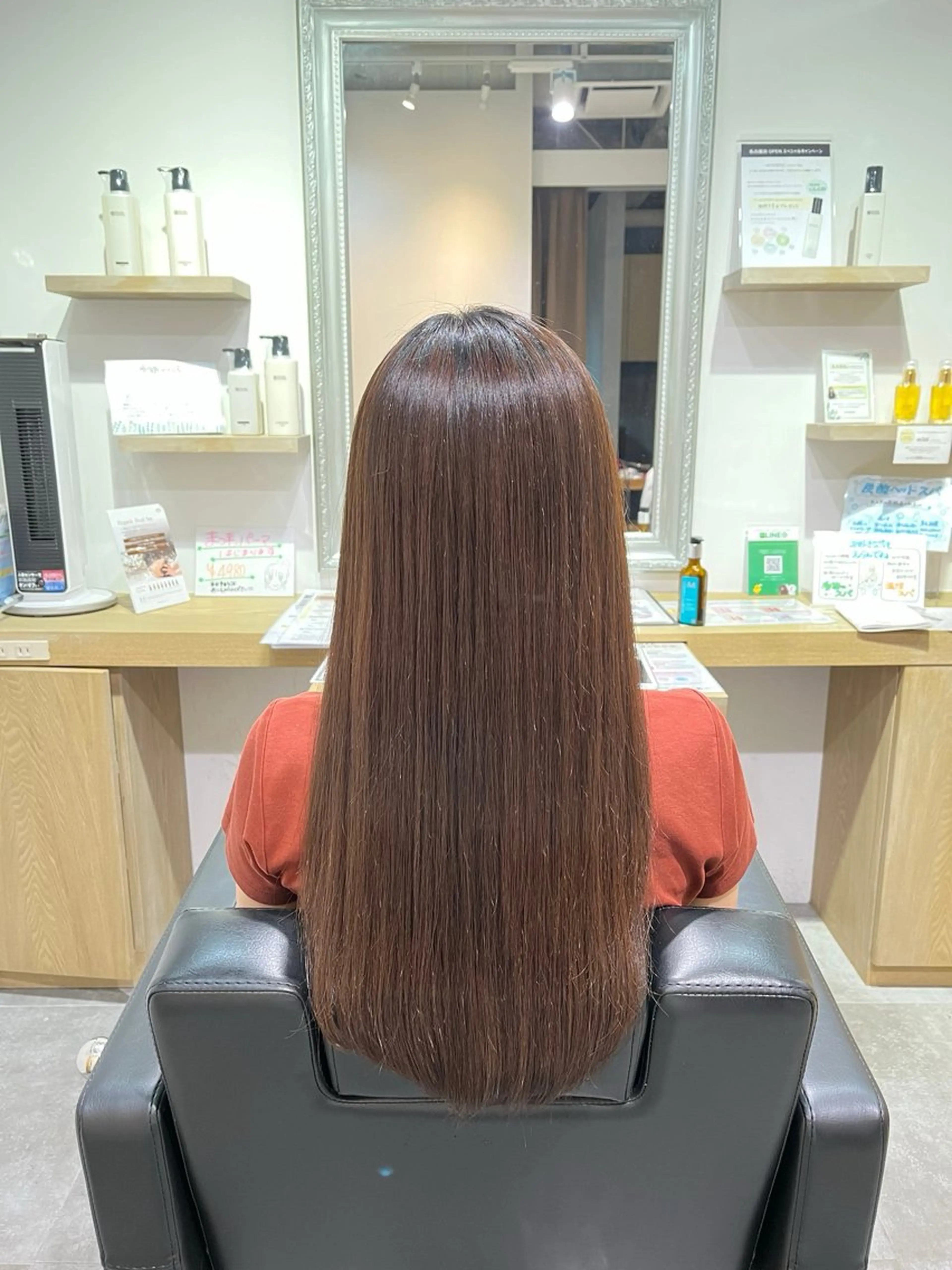 ロング カラー ヘアカラー トリートメント ピンクカラー🩷 スパニスト🧴みきのヘアスタイル