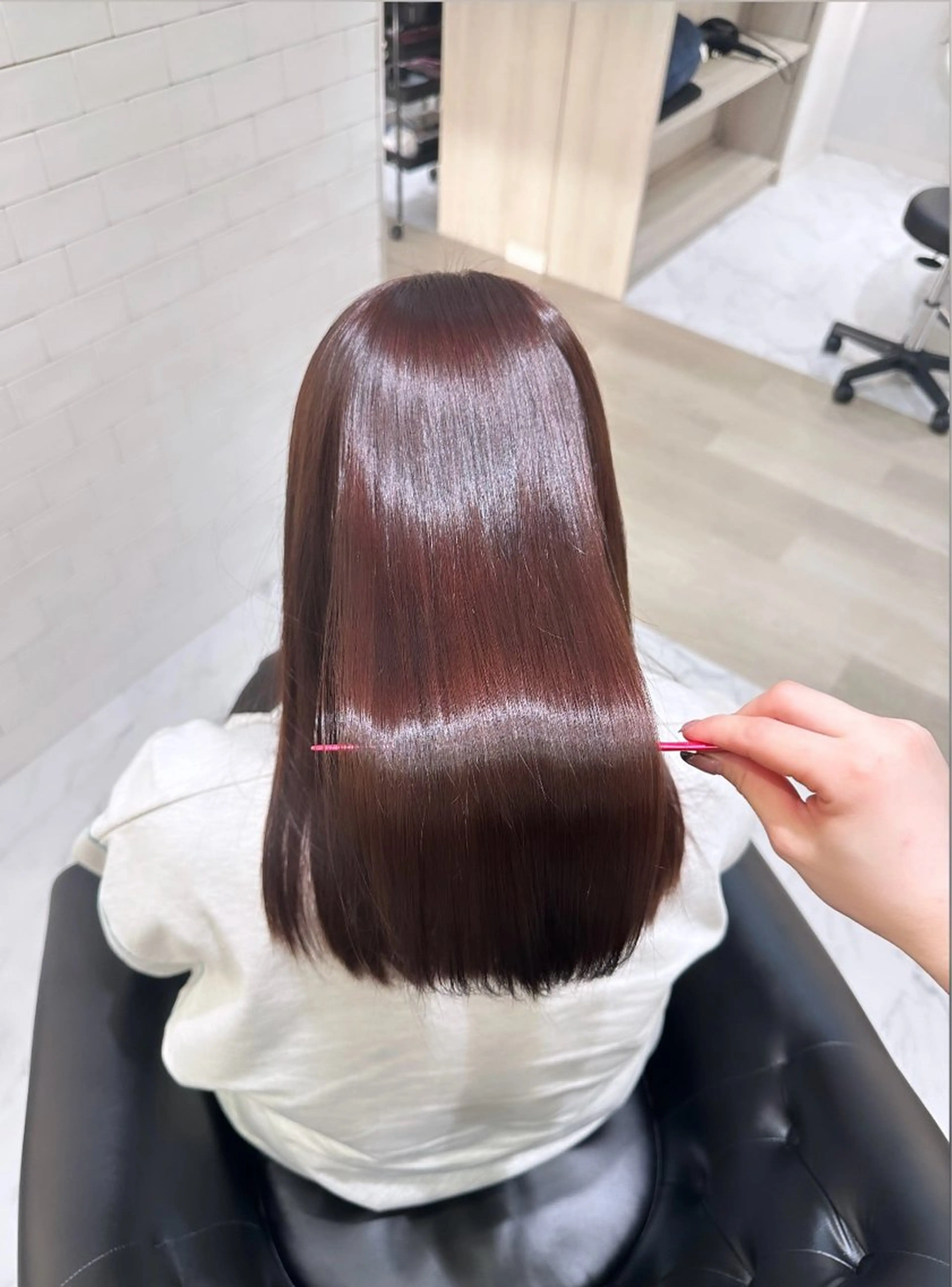 セミロング ヘアカラー shuri /髪質改善/のヘアスタイル