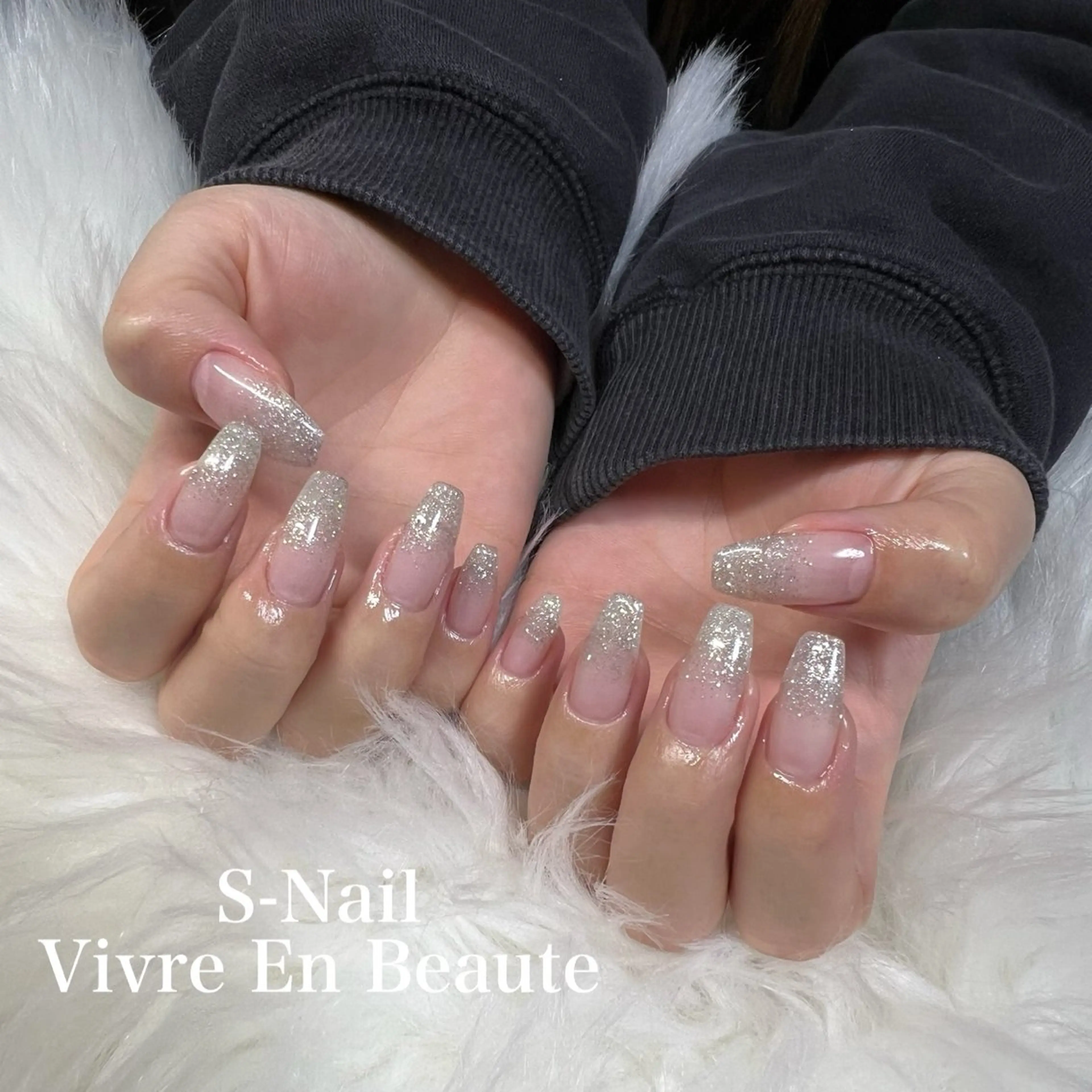 ネイル グラデーション ラメ(グリッター) ラメグラデーション S Nailのネイルデザイン