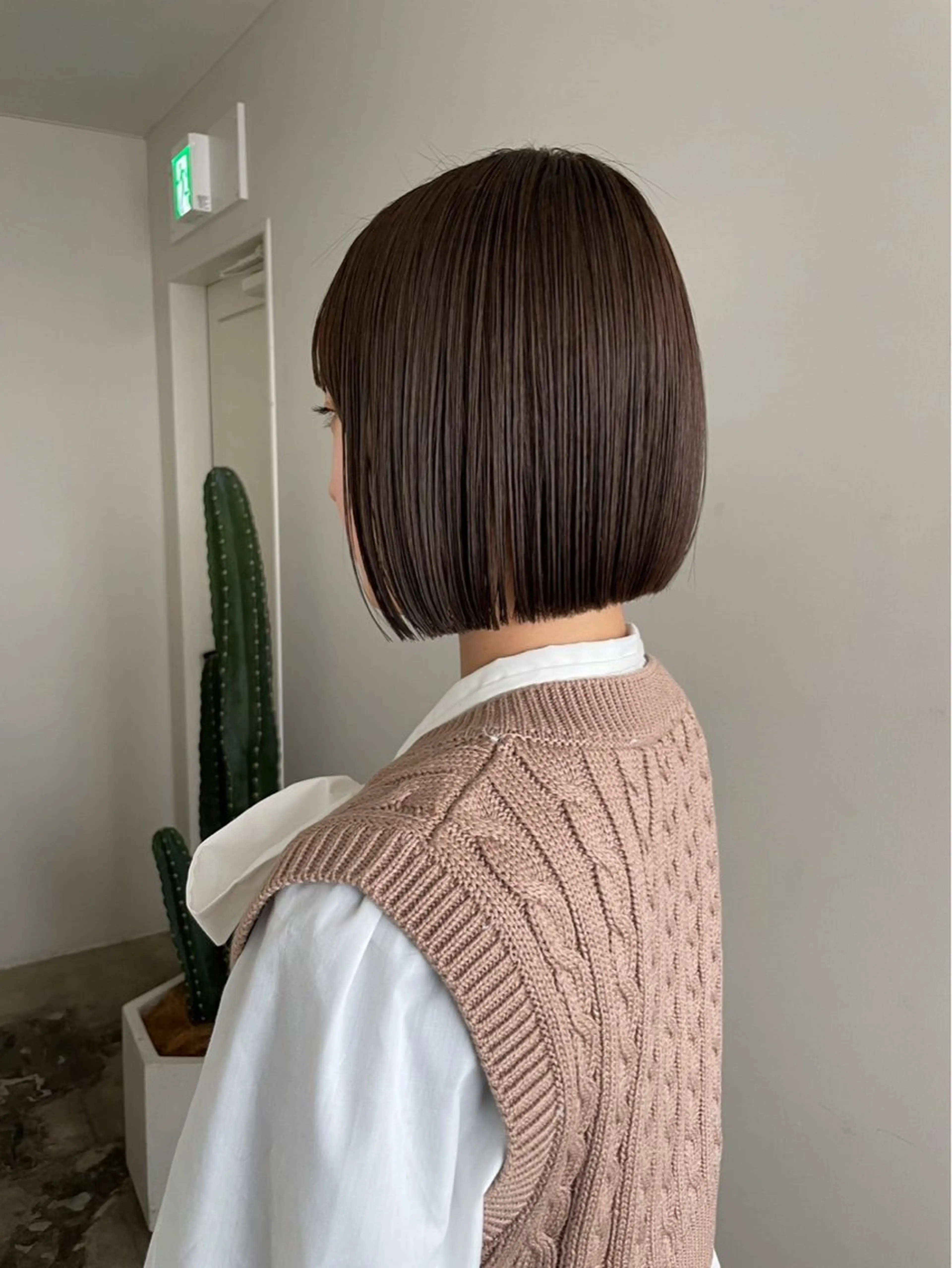 ショート ボブ オリーブ/ ナカミネアキナのヘアスタイル