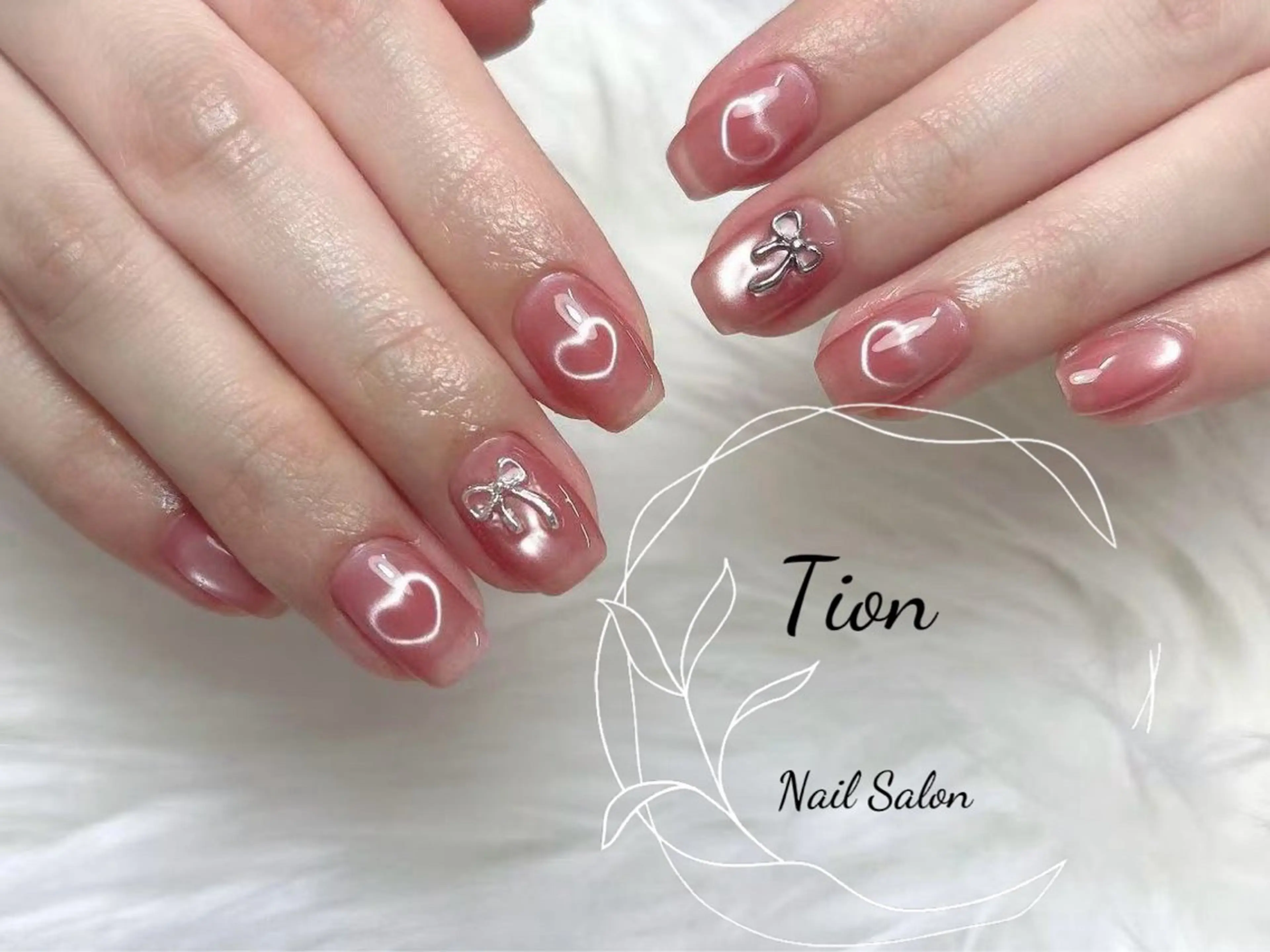 ネイル チークネイル 長さ出し フットネイル フレンチネイル ジェルネイル Nailsalon Tion武蔵小杉店のネイルデザイン