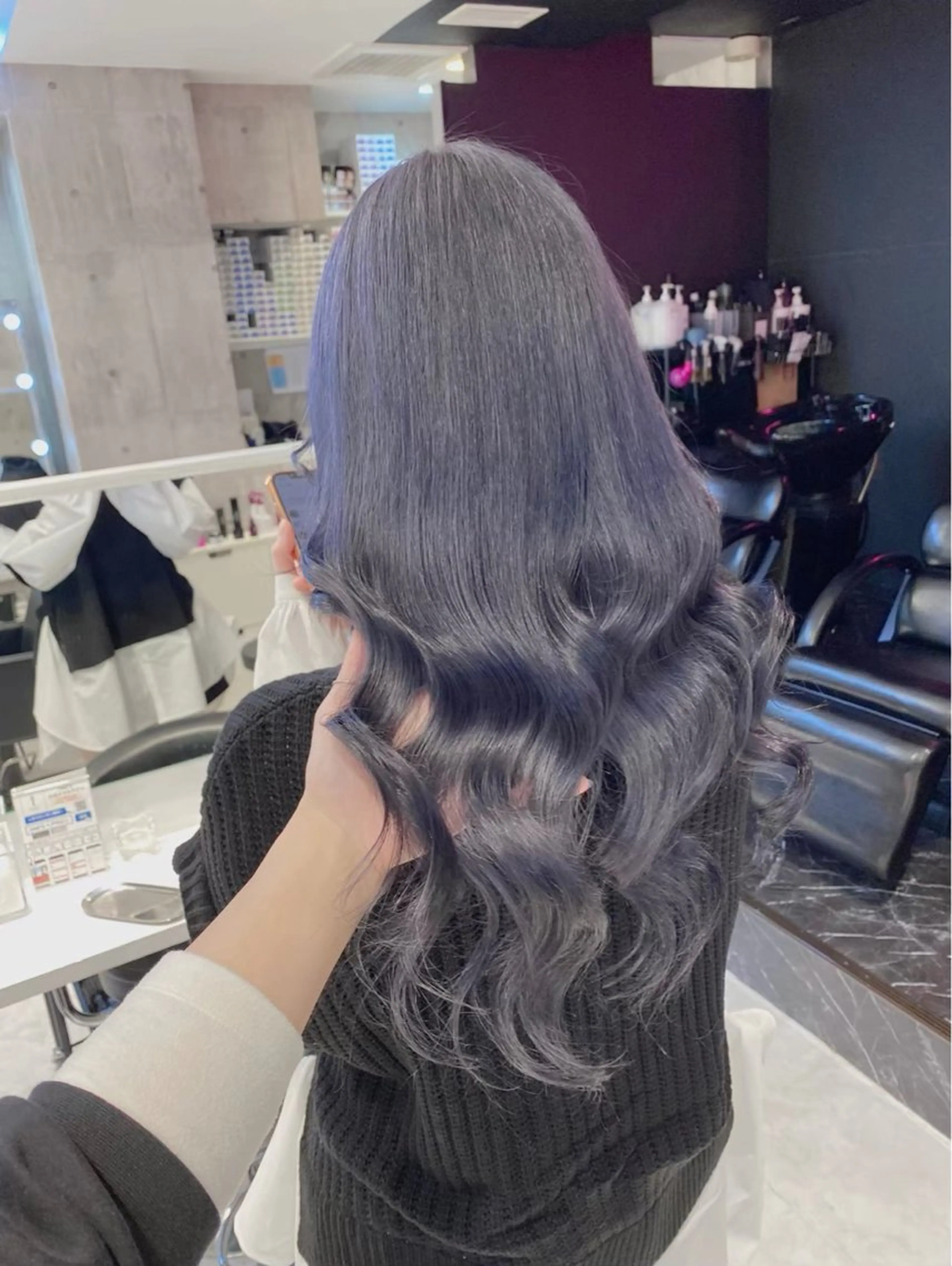 ロング カット ヘアカラー トリートメント 👻ブリーチ/透明感 /栄/misaのヘアスタイル