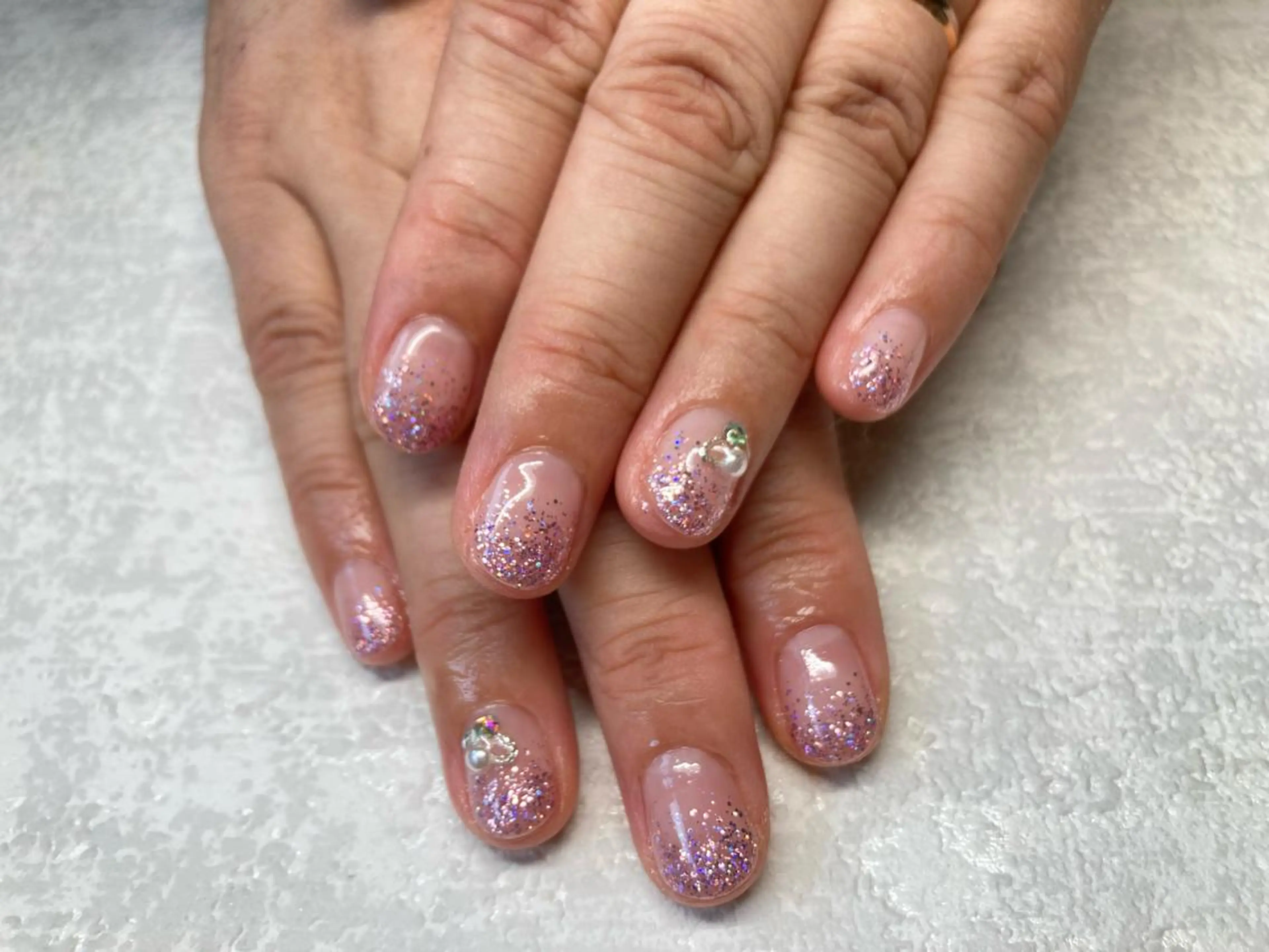 ネイル ラメ(グリッター) ラメグラデーション Lisa’s Salonのネイルデザイン