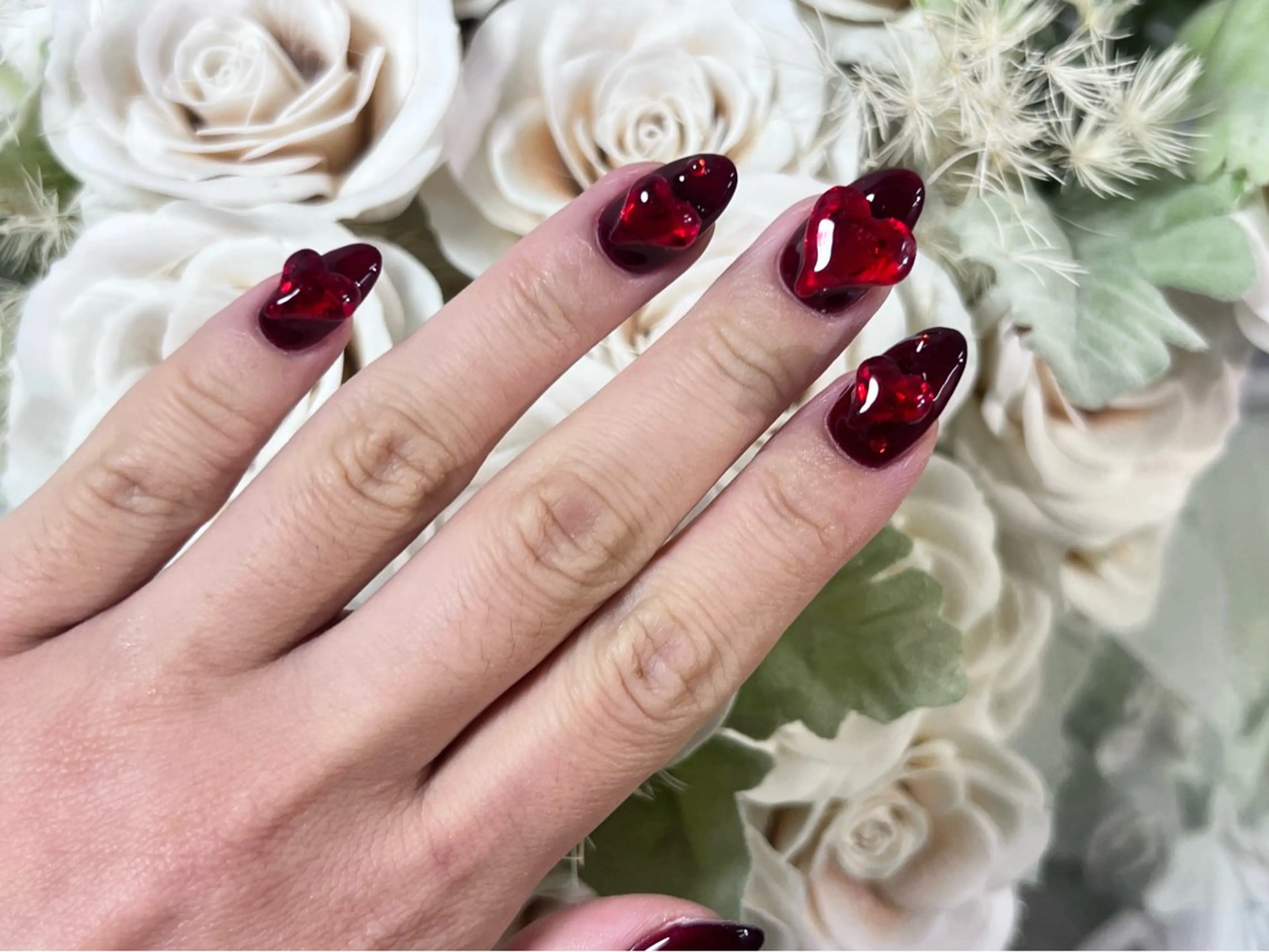 ネイル ロングネイル 持ち込み スカルプネイル ワンホンネイル ハンドネイル Painty所属・Painty nailのネイルデザイン