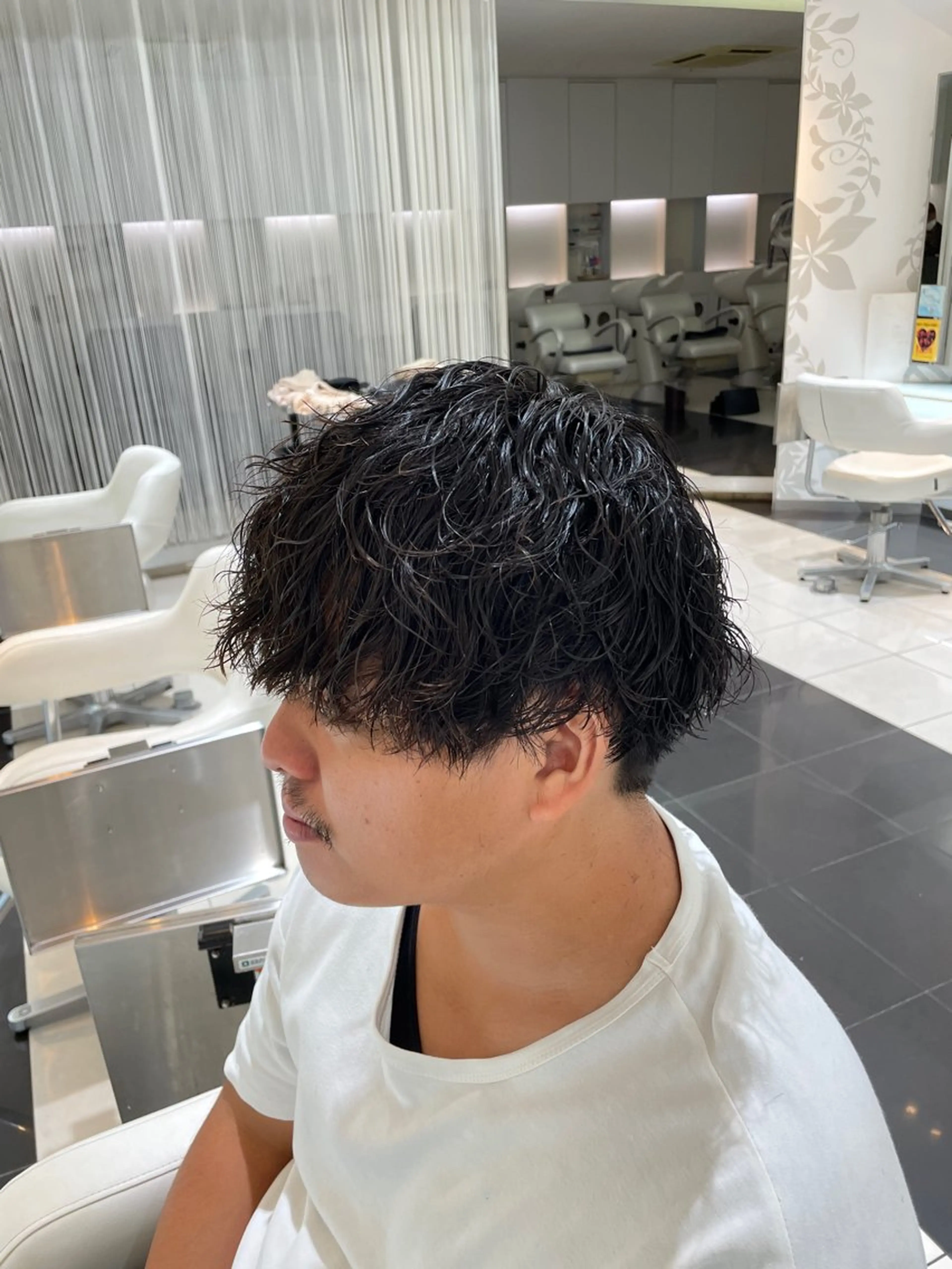 パーマ メンズ 低ダメージ特化🌱 佐野優斗のヘアスタイル
