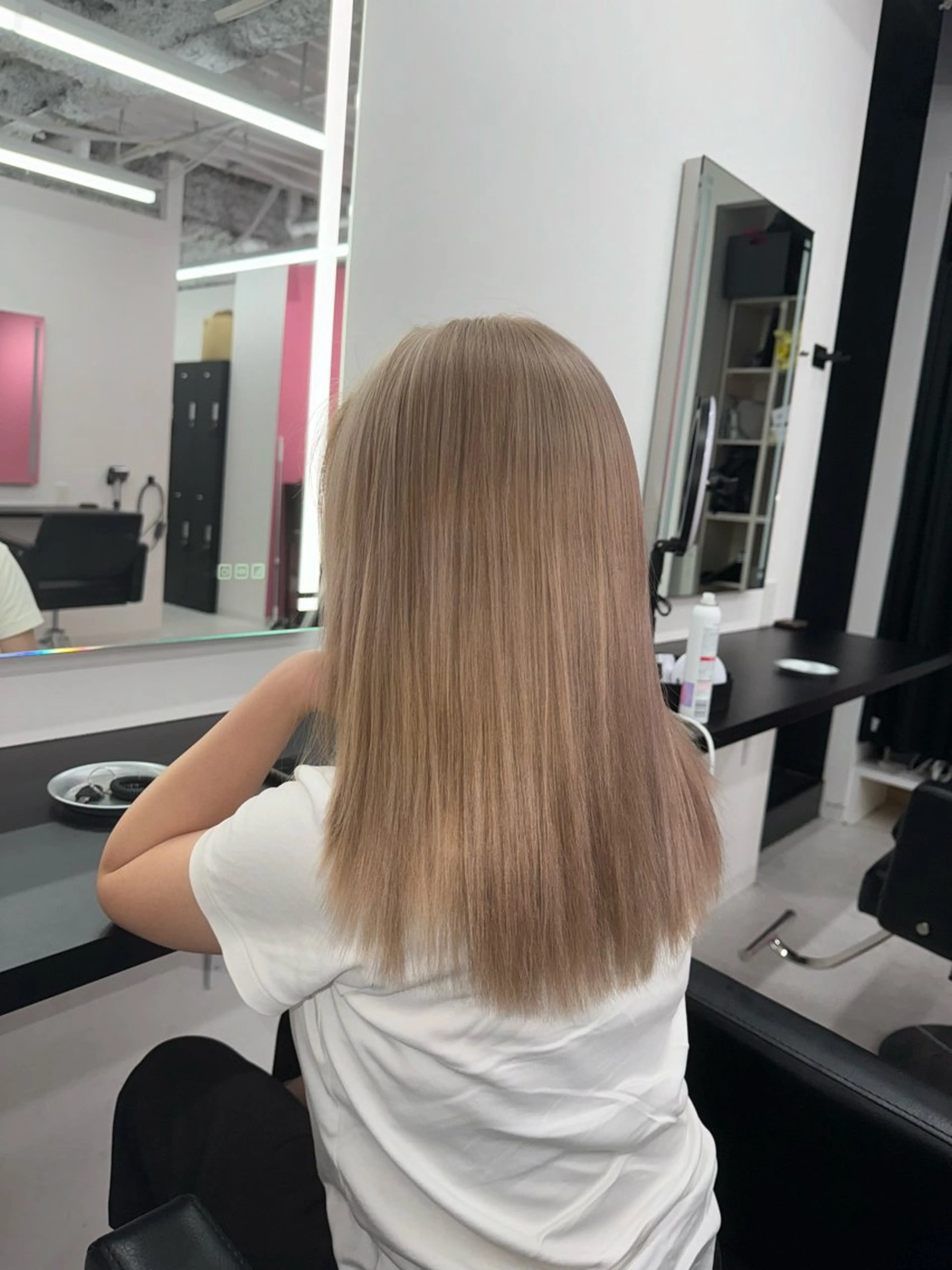 ミディアム カラー ブリーチカラー💖 rukaのヘアスタイル