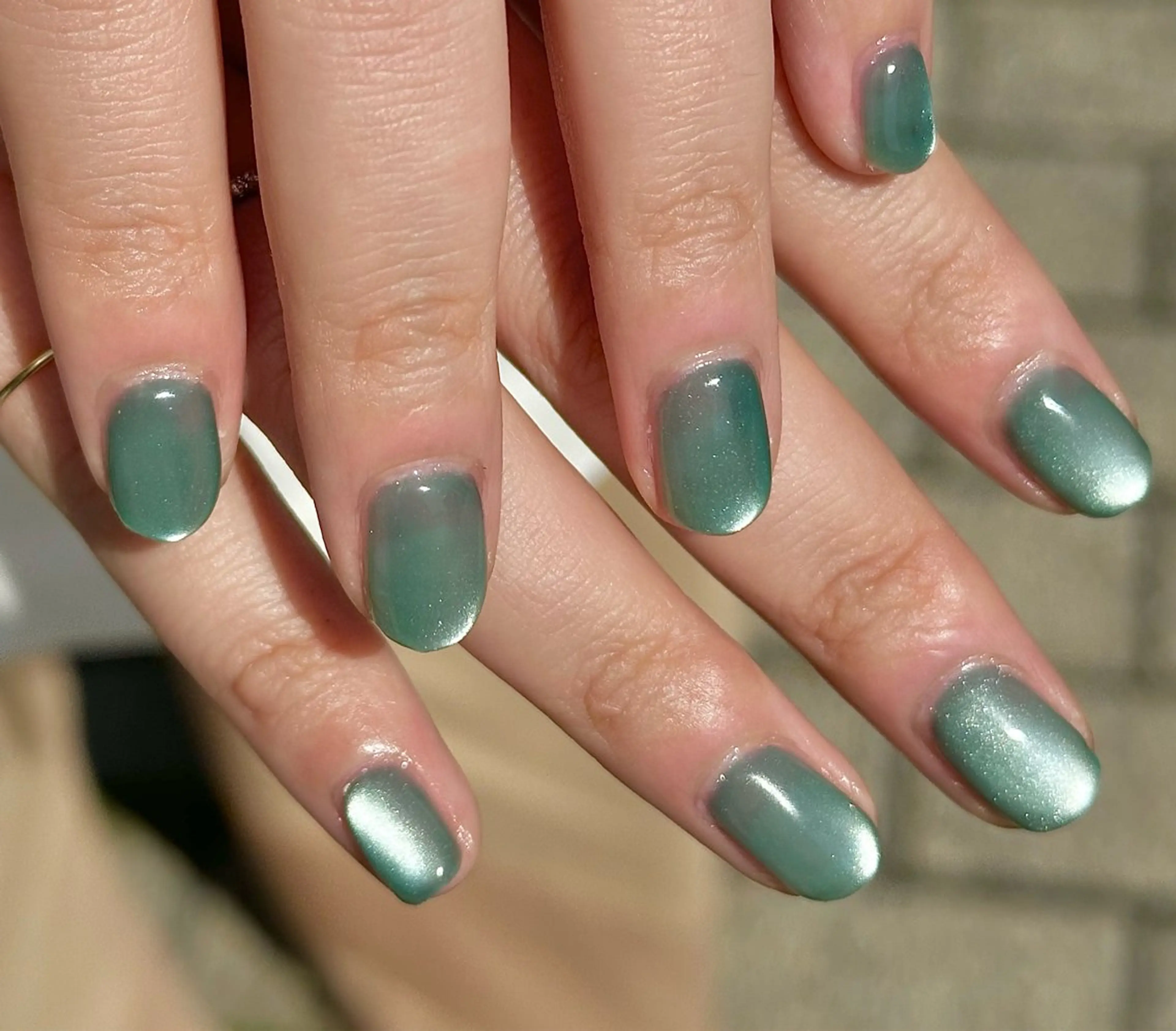 ネイル ブルー ジェルネイル m_nail所属・O Mayaのネイルデザイン