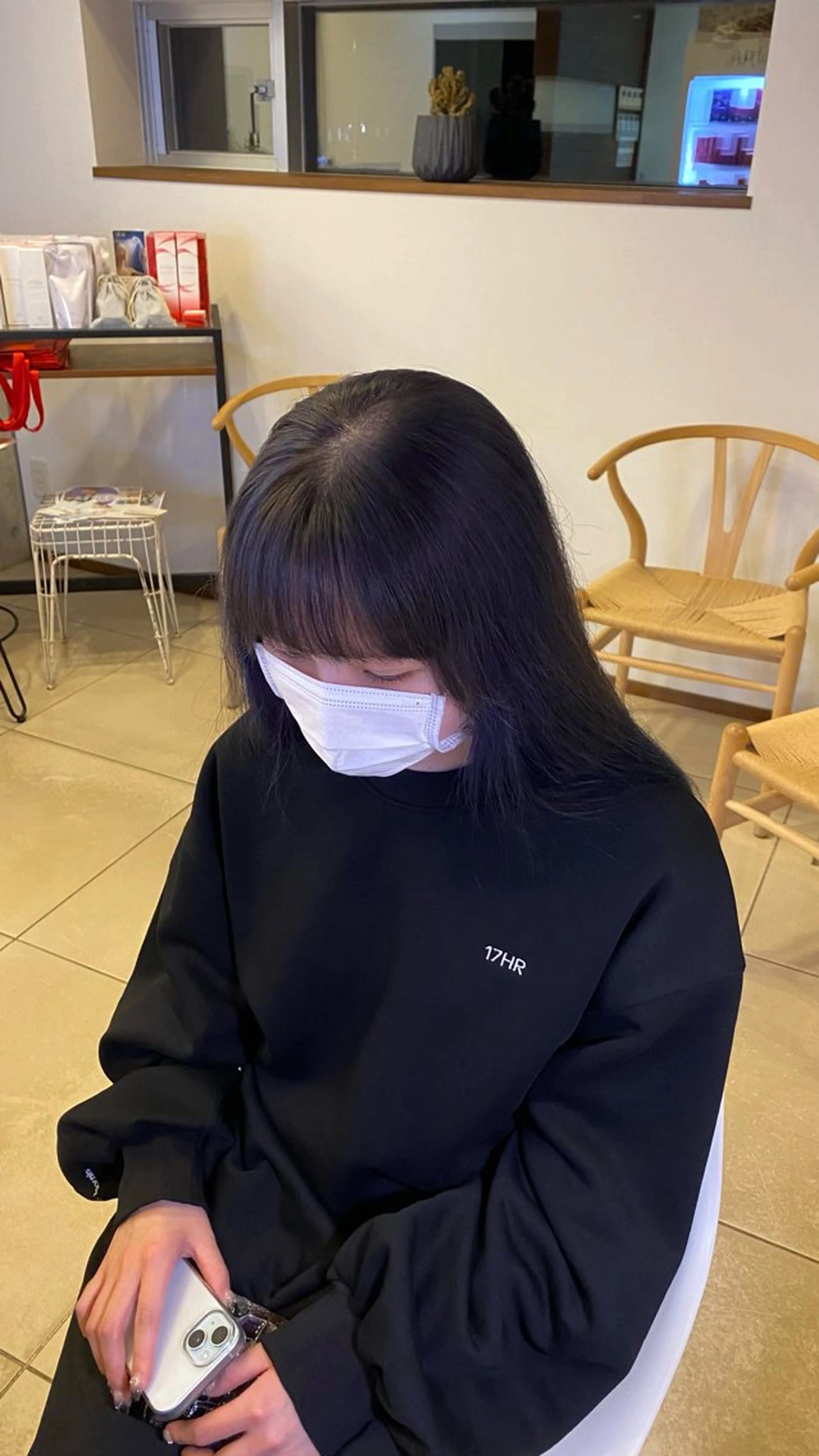 ロング カラー ブルーカラー ブルーラベンダー ラベンダーカラー THREE by the salon所属・戸高菜月/豊橋美容院 /透明感カラーのヘアスタイル
