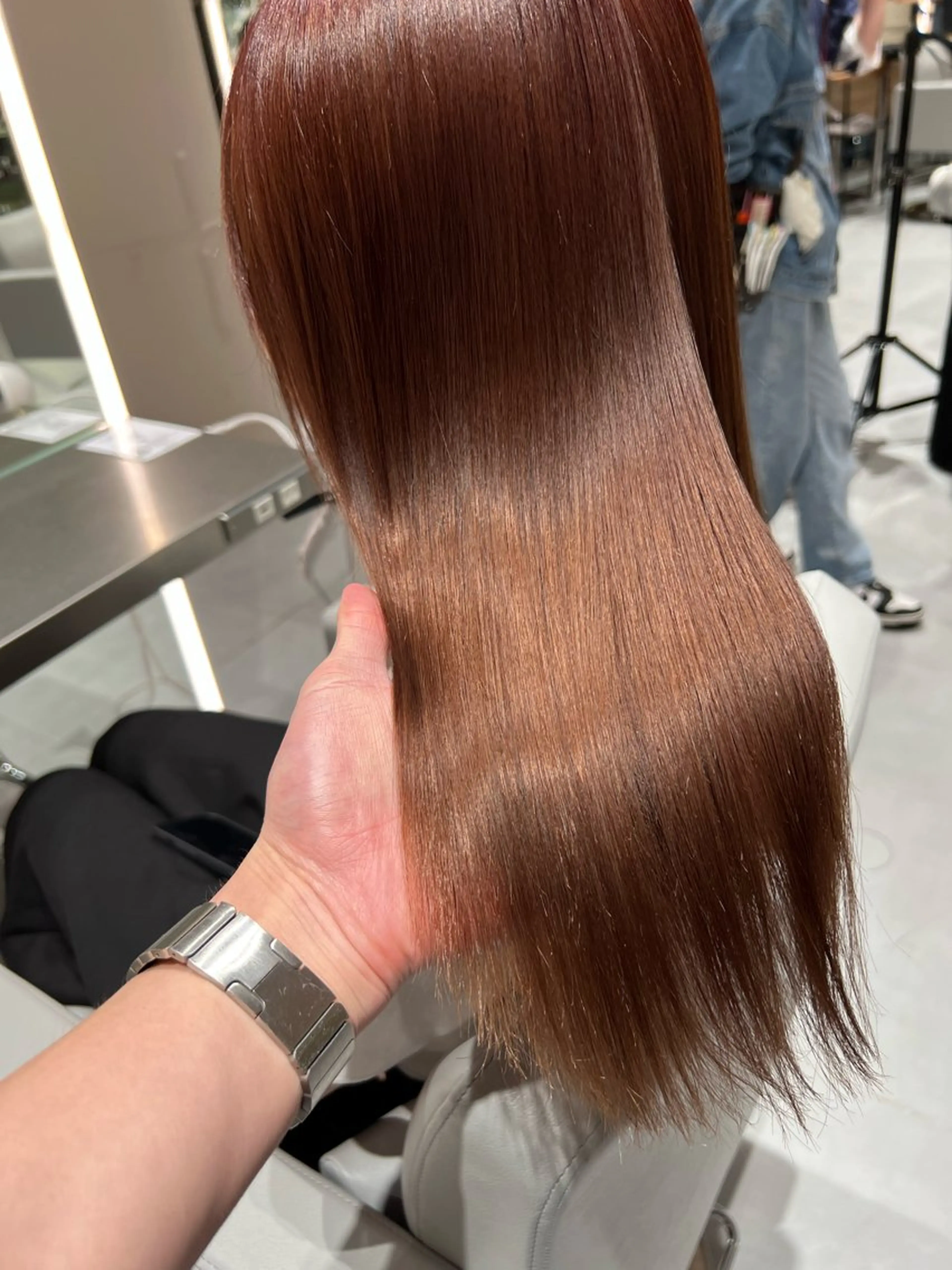 ロング カラー ブリーチ トリートメント minx shibuya  smart saron所属・レイヤーカット 清水翔太のヘアスタイル