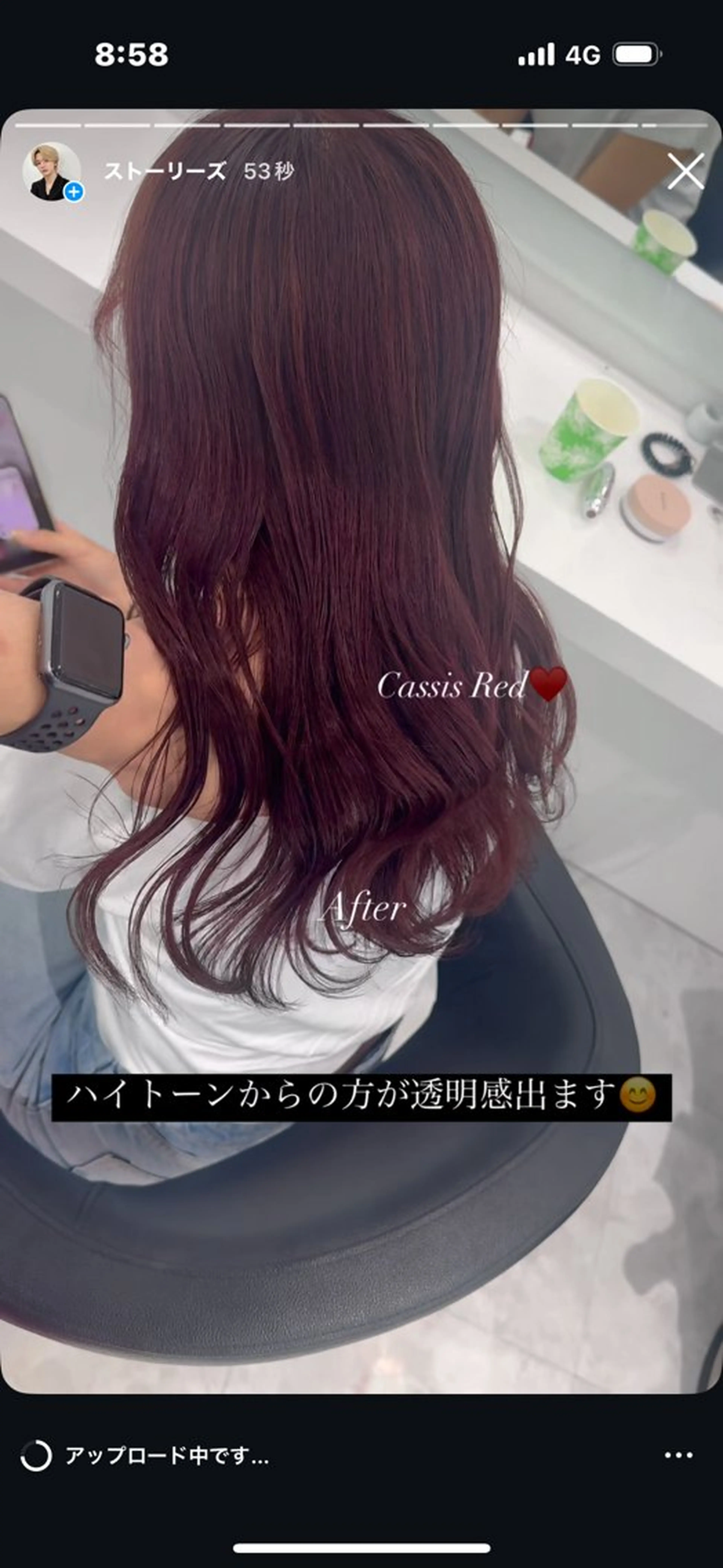 ロング カラー カット ヘアカラー 透けるやわらか艶髪♡ ナチュラルストレートのヘアスタイル