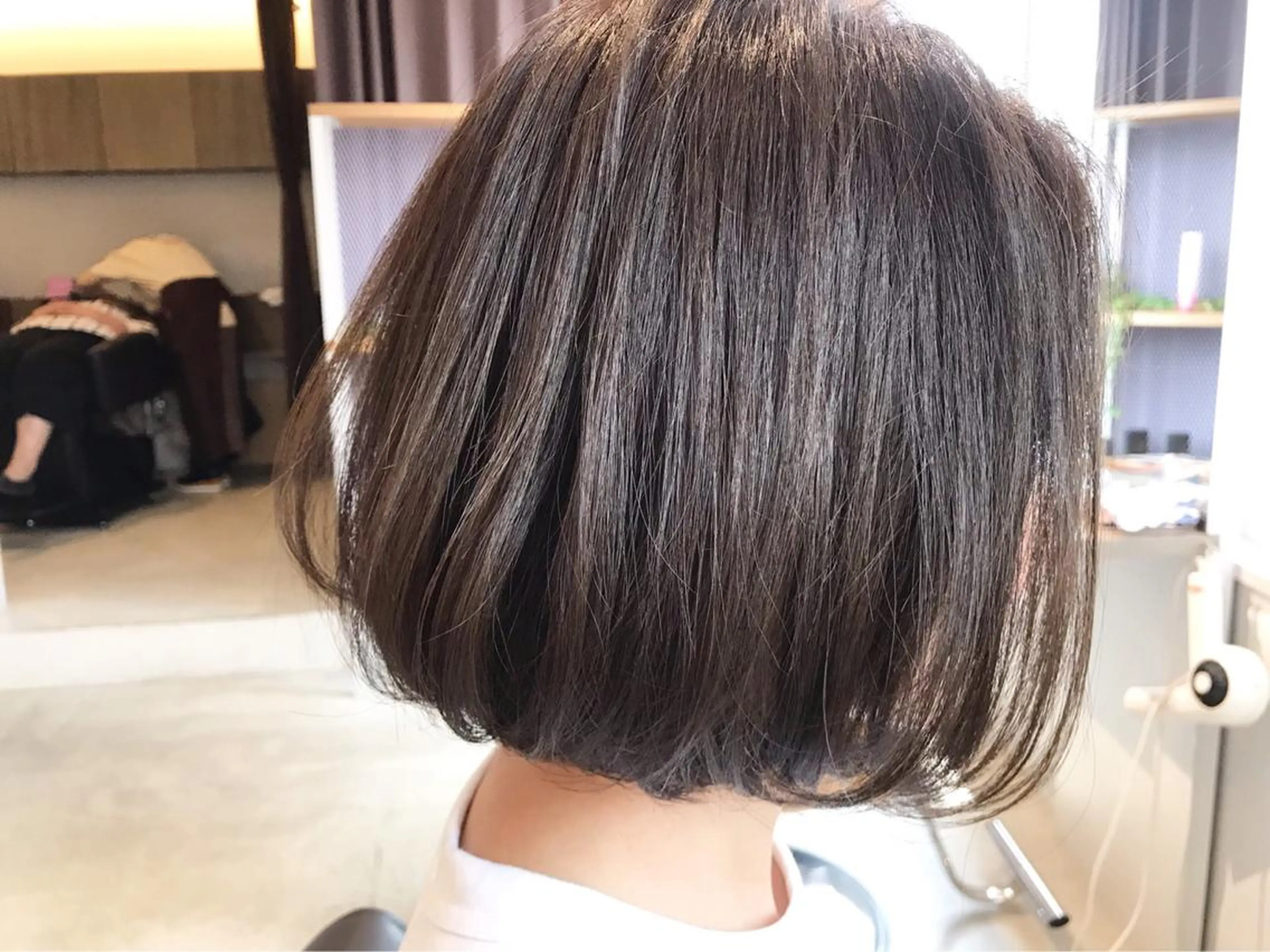 ミディアム カット ヘアカラー 似合わせカット得意 仁井亮のヘアスタイル