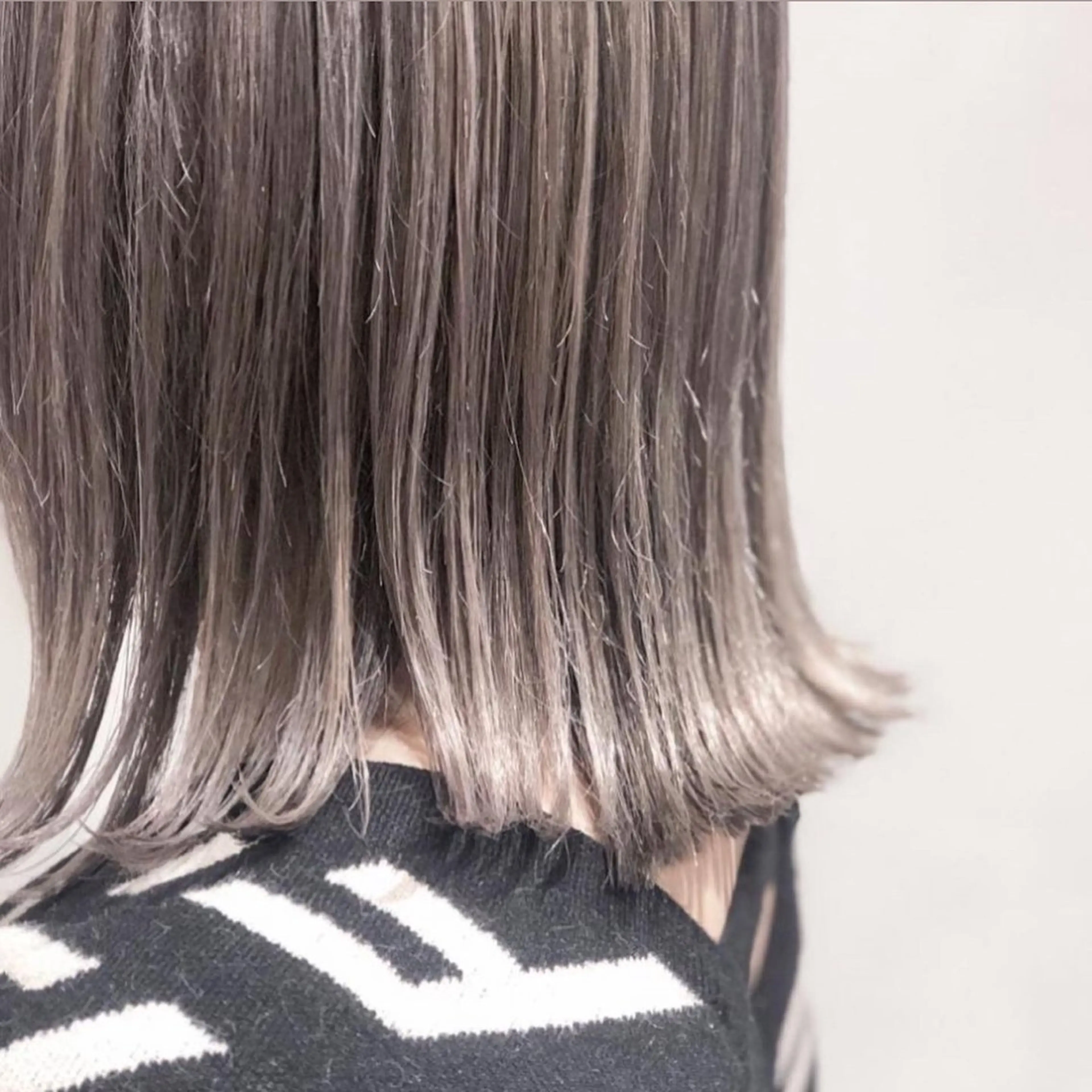 ミディアム カラー ヘアカラー 👑縮毛矯正& 透明感カラー七星👑のヘアスタイル